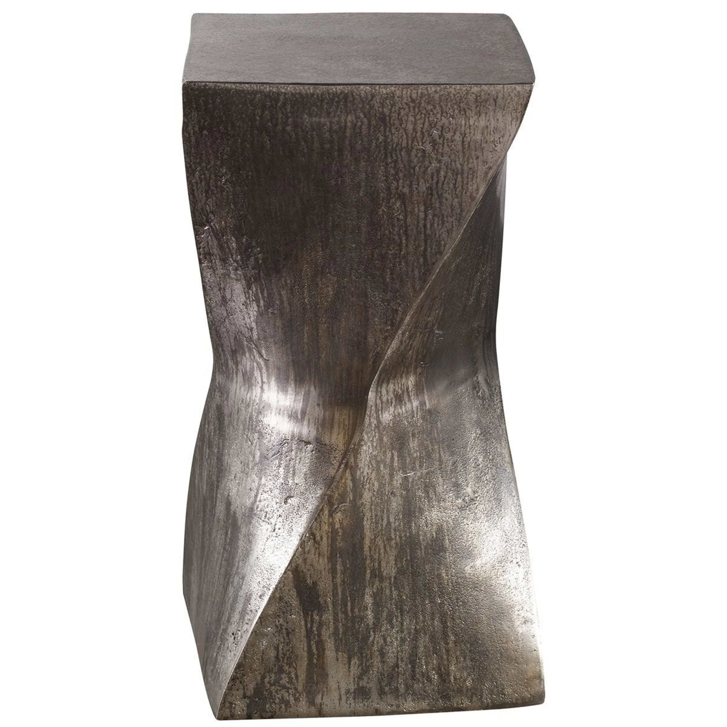 Euphrates Accent Table, Tarnished Silver - Image 2