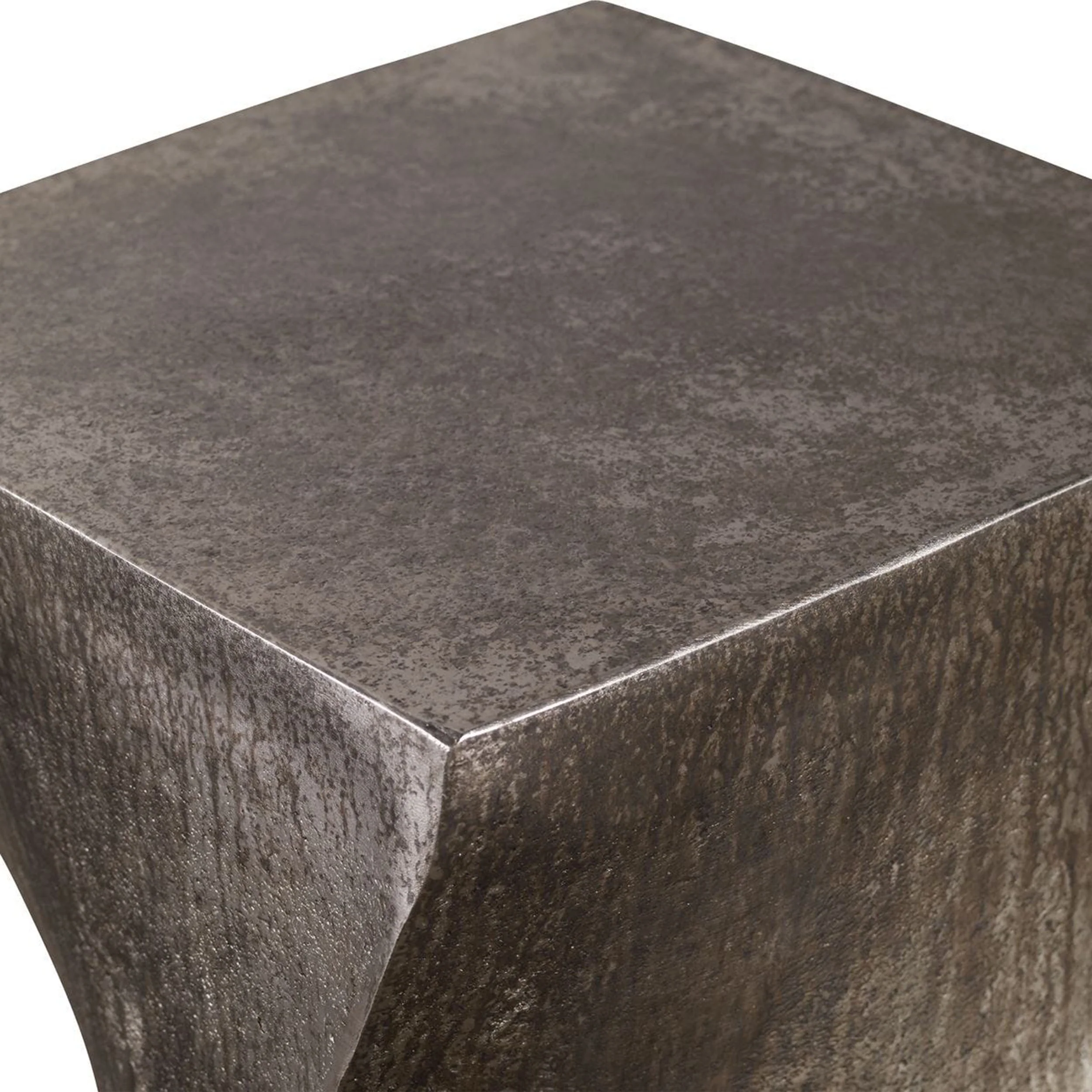 Euphrates Accent Table, Tarnished Silver - Image 3