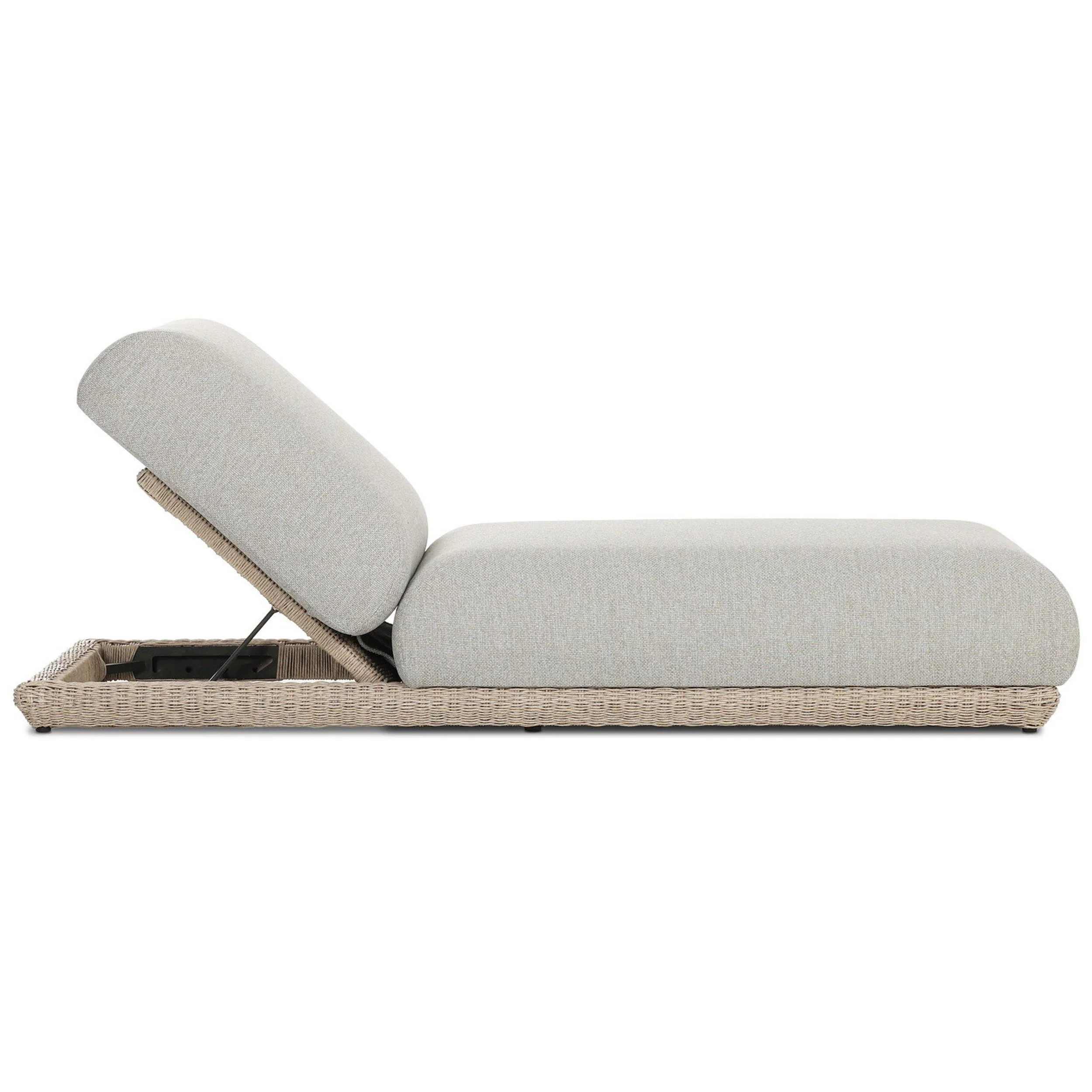 Evander Outdoor Chaise, Ramiro Ecru by Four Hands - Image 3