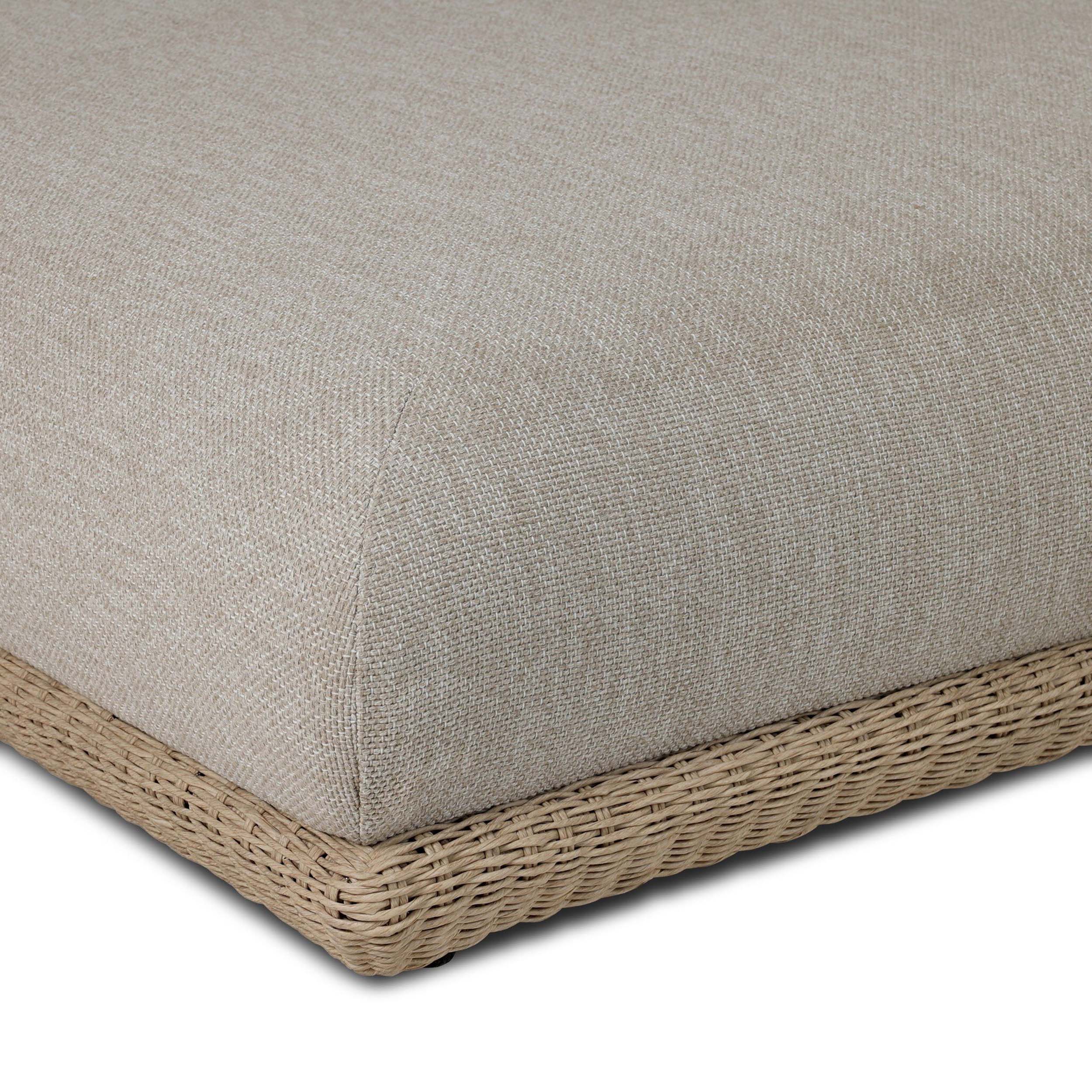 Evander Outdoor Double Chaise, Ramiro Ecru by Four Hands - Image 7