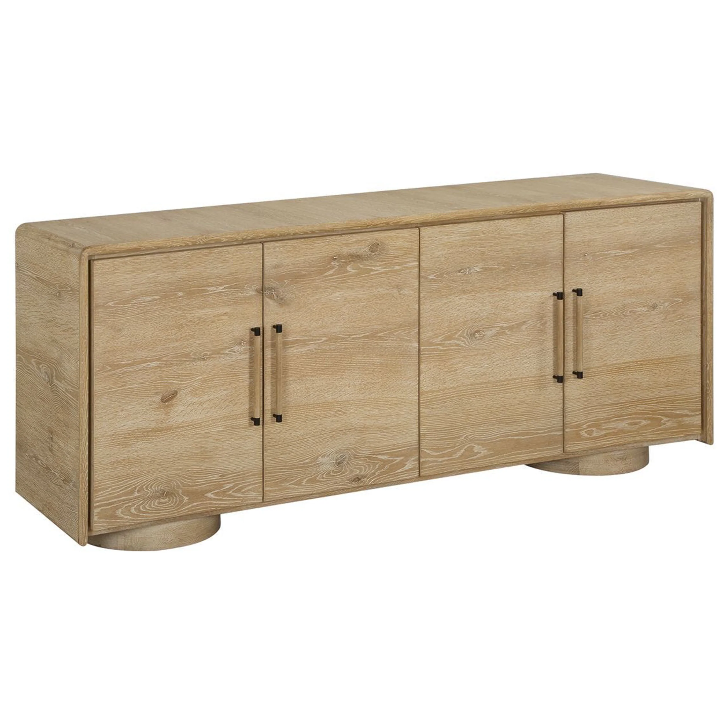 Evanston 4 Door Cabinet, Natural