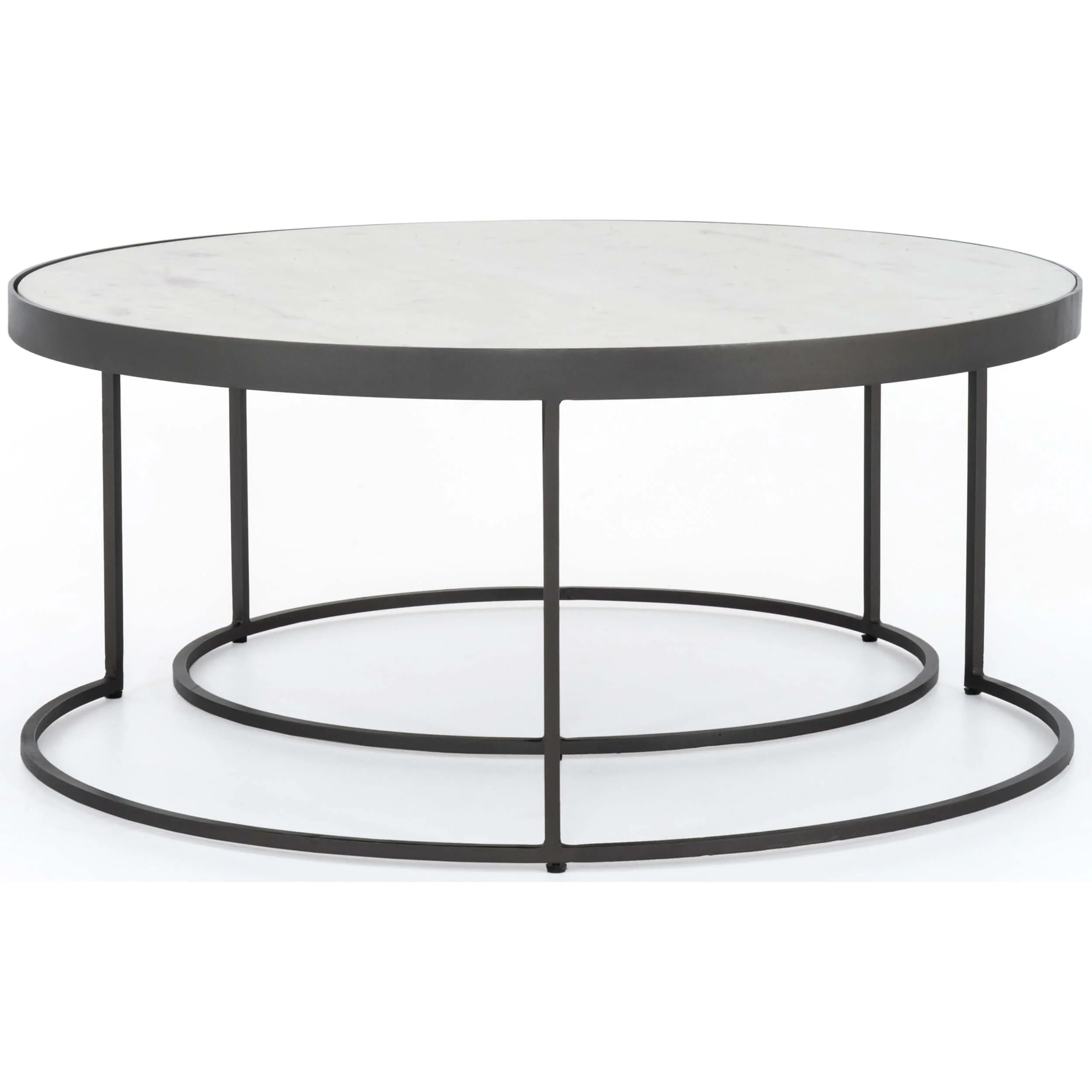 Evelyn Round Nesting Coffee Table by Four Hands - Image 4