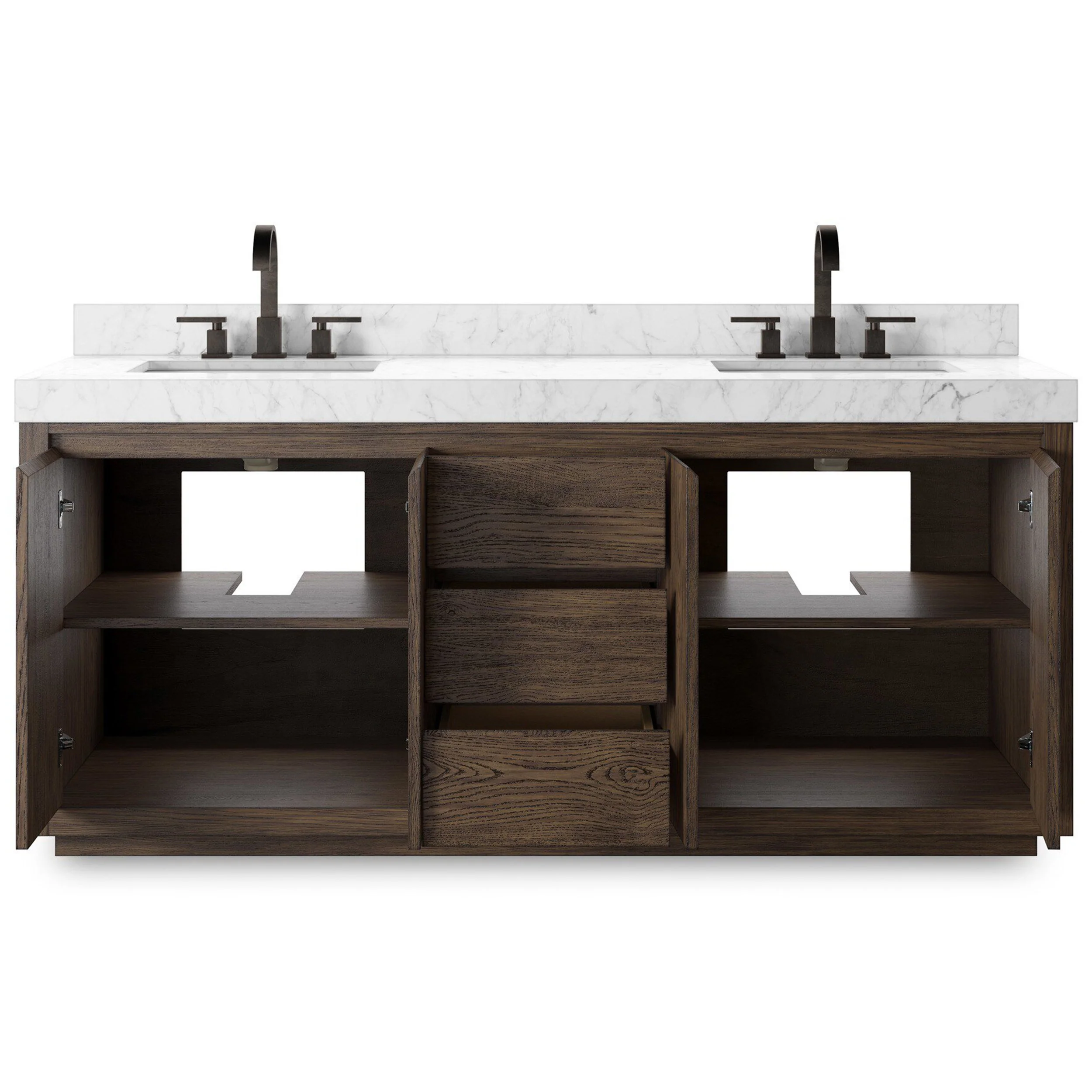 Everett Double Vanity, Satin Espresso by Four Hands - Image 5