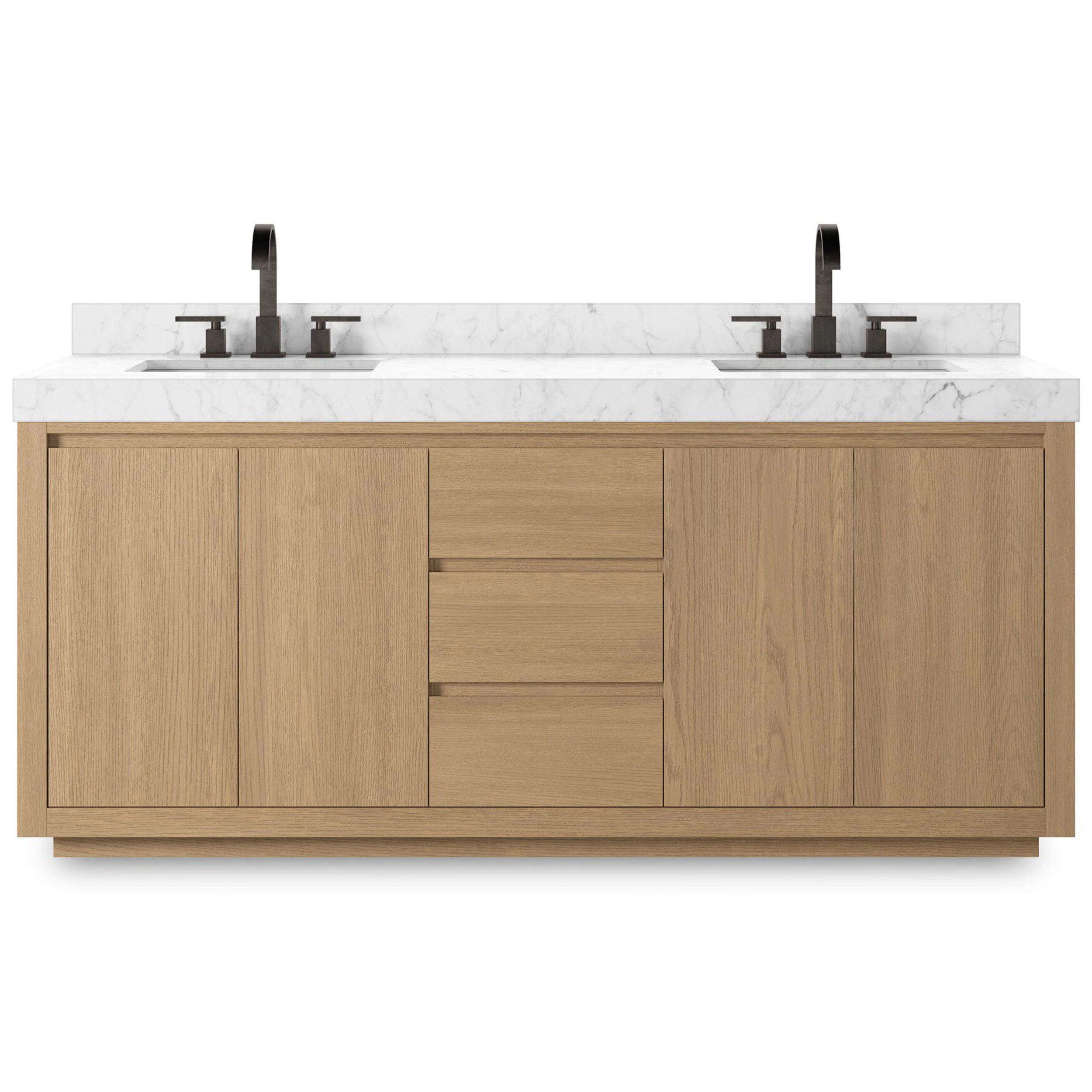 Everett Double Vanity, Satin Light Wash by Four Hands - Image 2