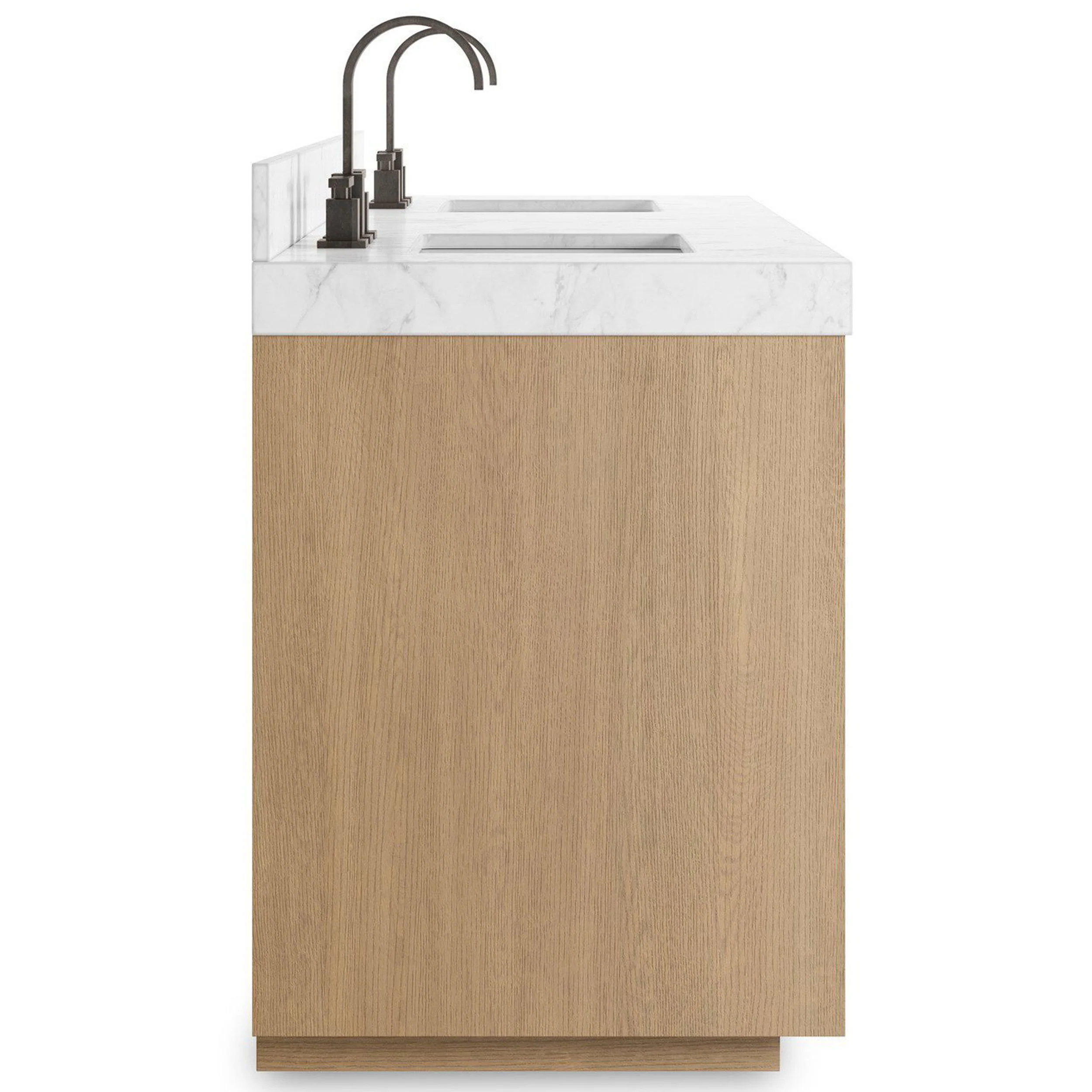 Everett Double Vanity, Satin Light Wash by Four Hands - Image 3