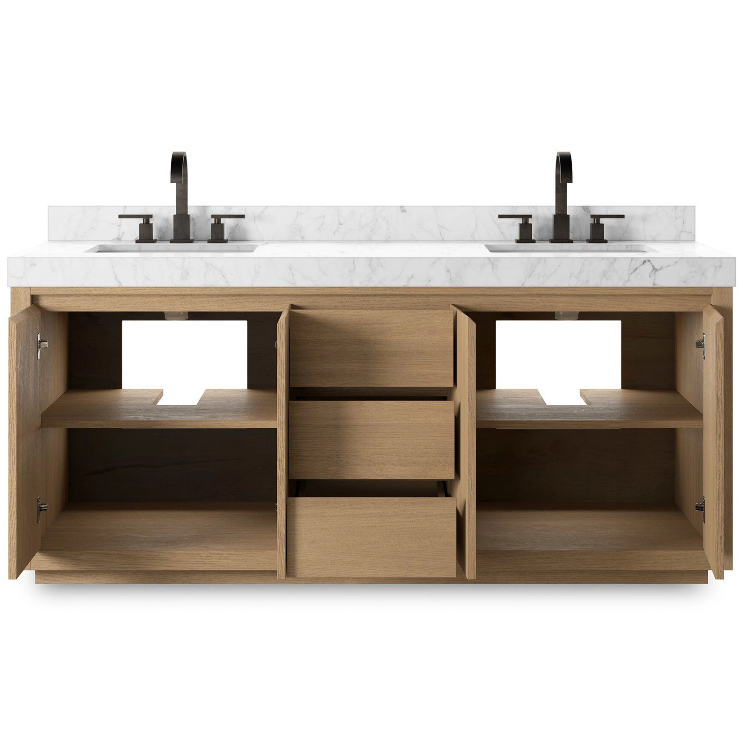 Everett Double Vanity, Satin Light Wash by Four Hands - Image 5