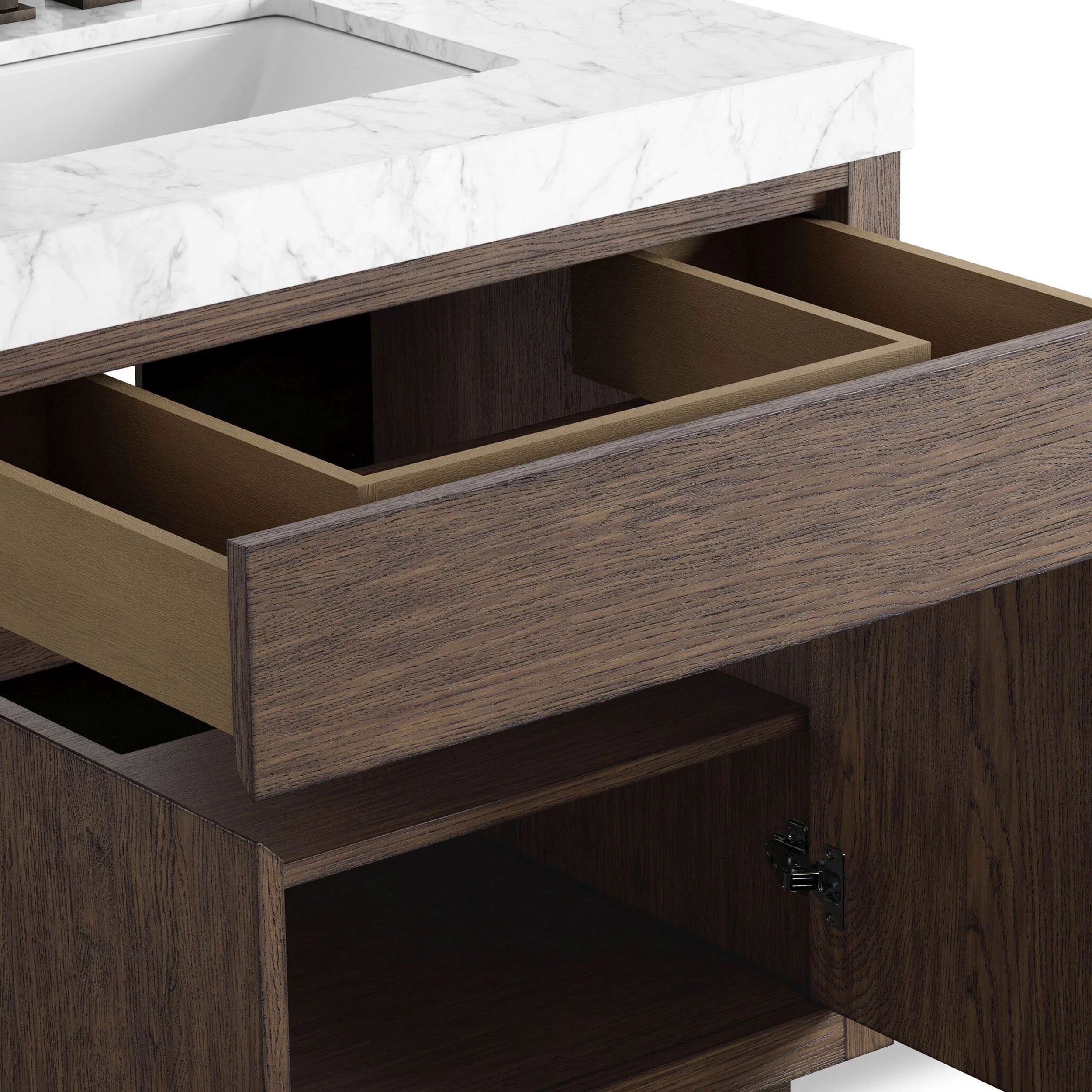 Everett Single Vanity, Satin Espresso by Four Hands - Image 6