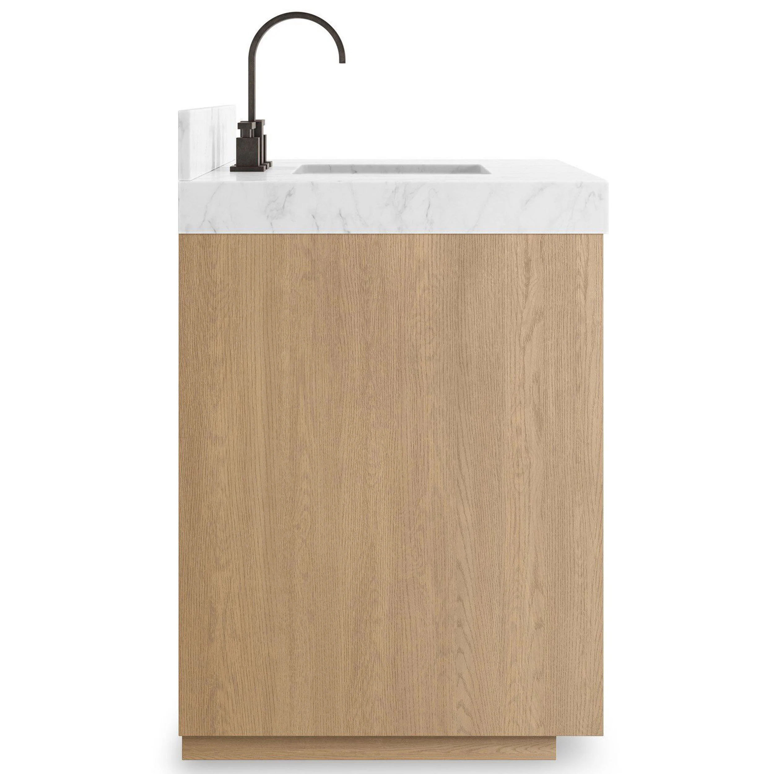 Everett Single Vanity, Satin Light Wash by Four Hands - Image 3