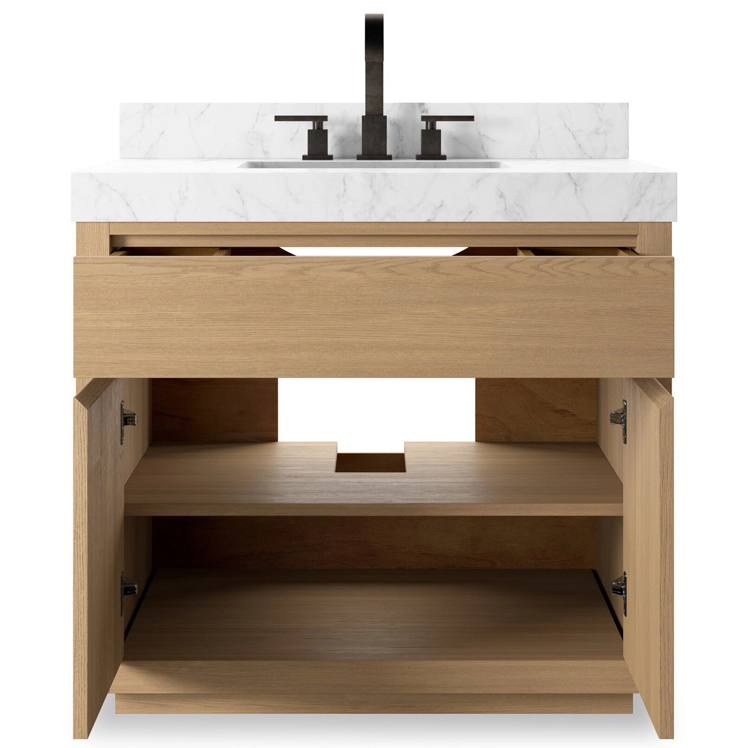 Everett Single Vanity, Satin Light Wash by Four Hands - Image 5