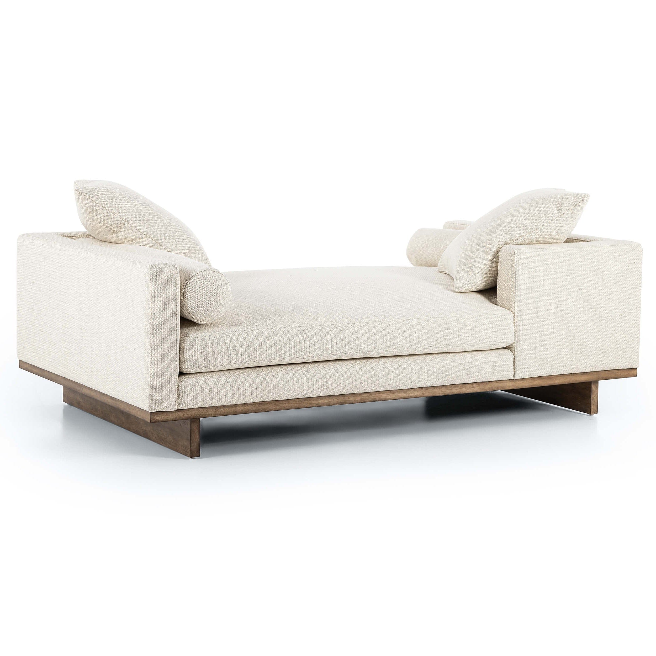 Everly Tete A Tete Chaise, Irving Taupe by Four Hands