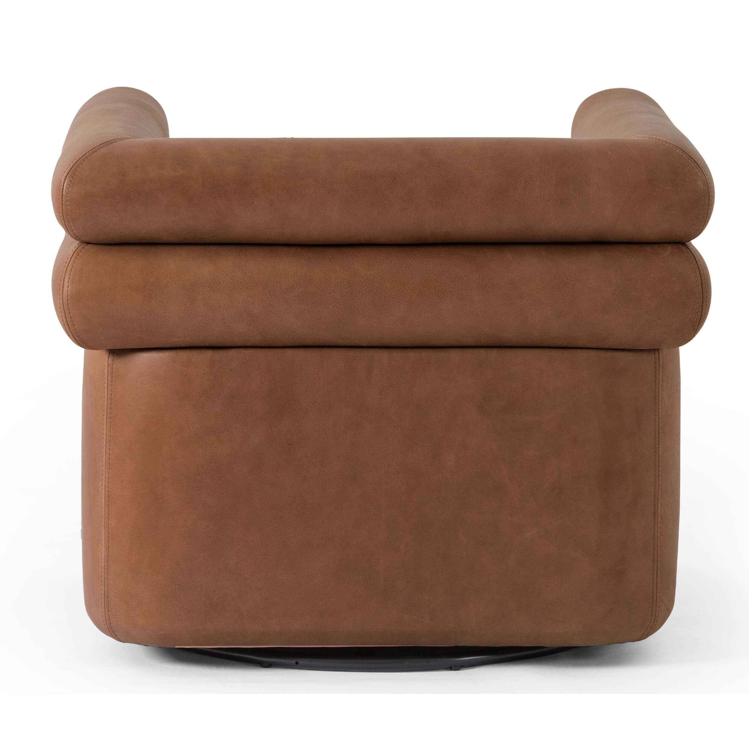 Evie Leather Swivel Chair, Palermo Cognac - Image 4
