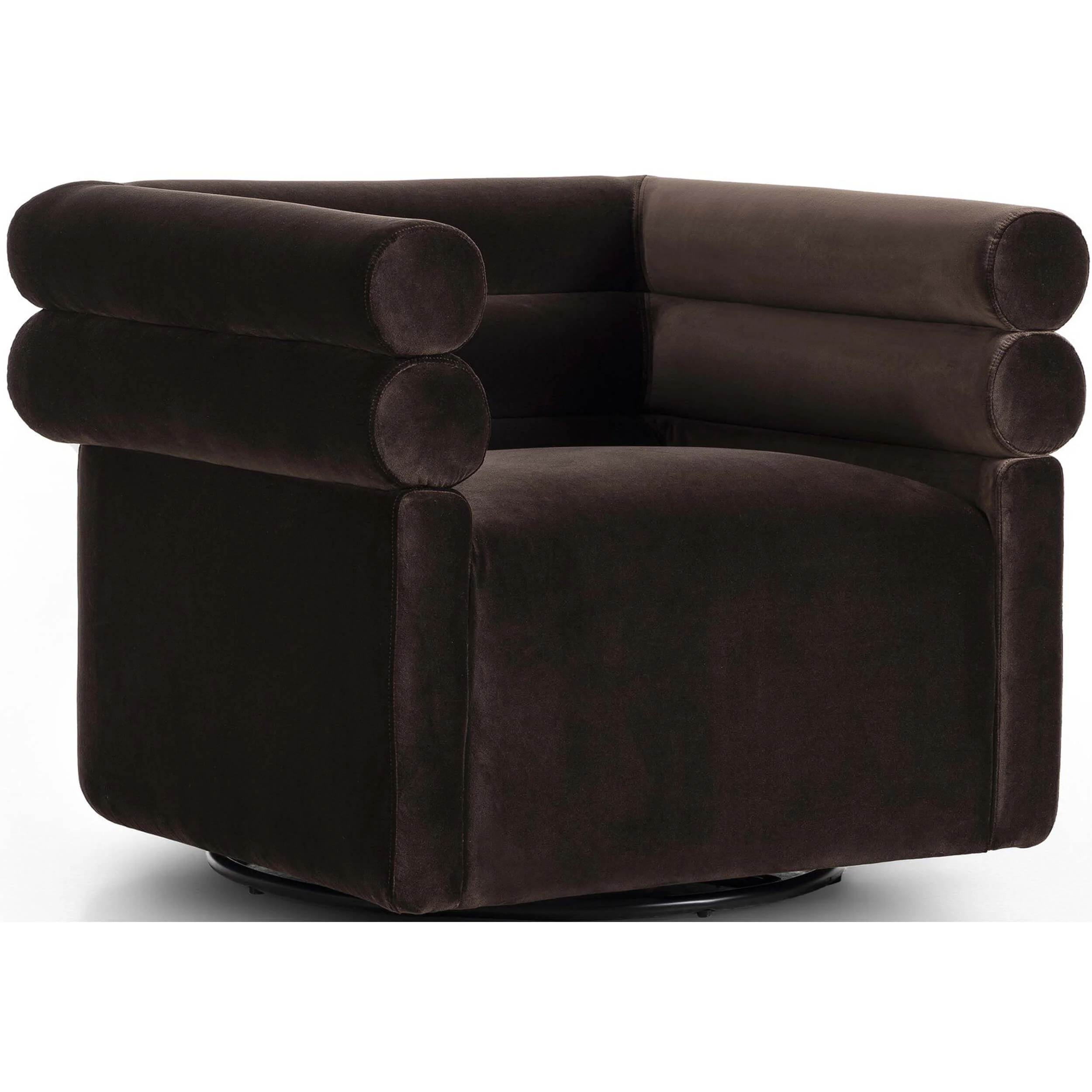 Evie Swivel Chair, Surrey Cocoa