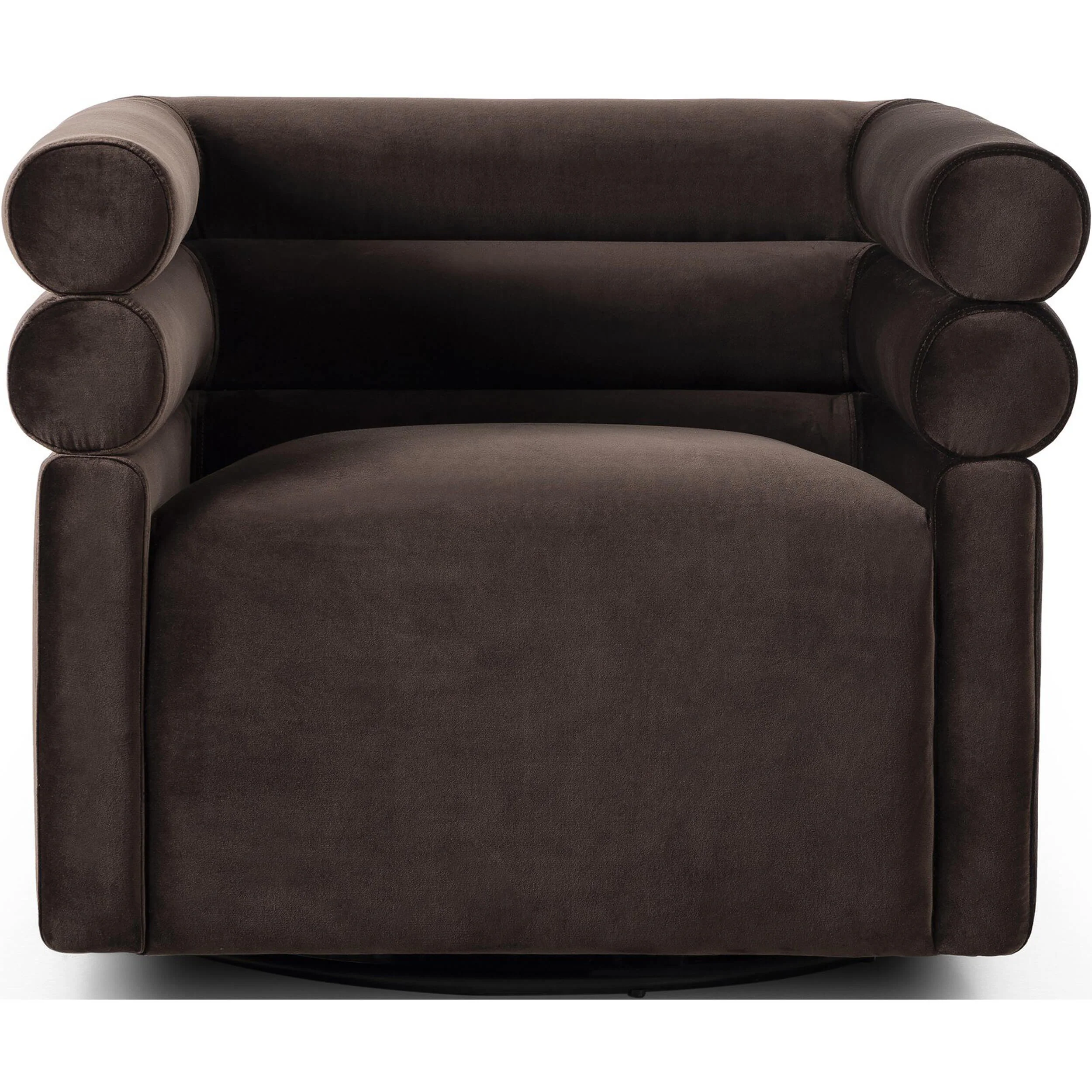 Evie Swivel Chair, Surrey Cocoa - Image 2