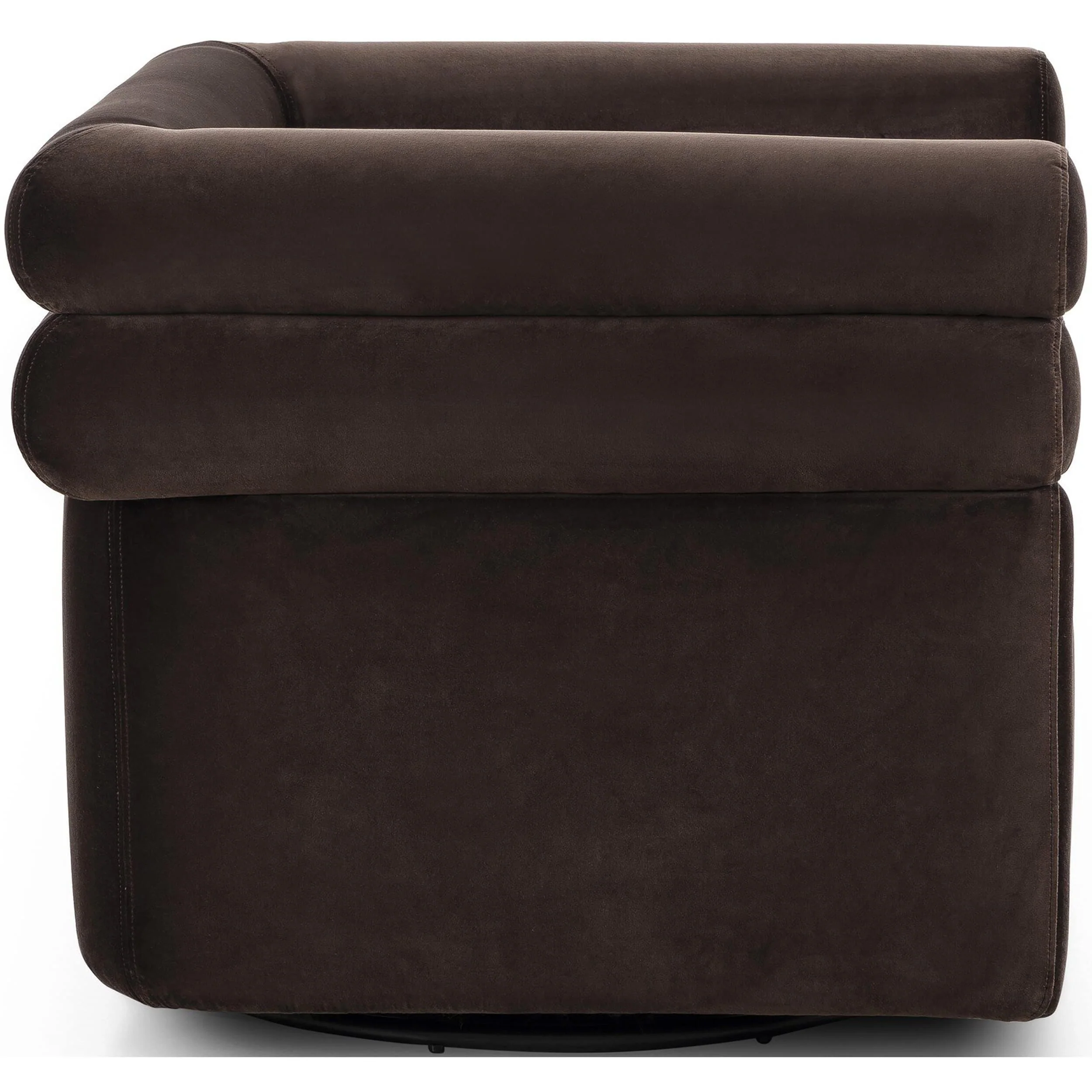 Evie Swivel Chair, Surrey Cocoa - Image 3