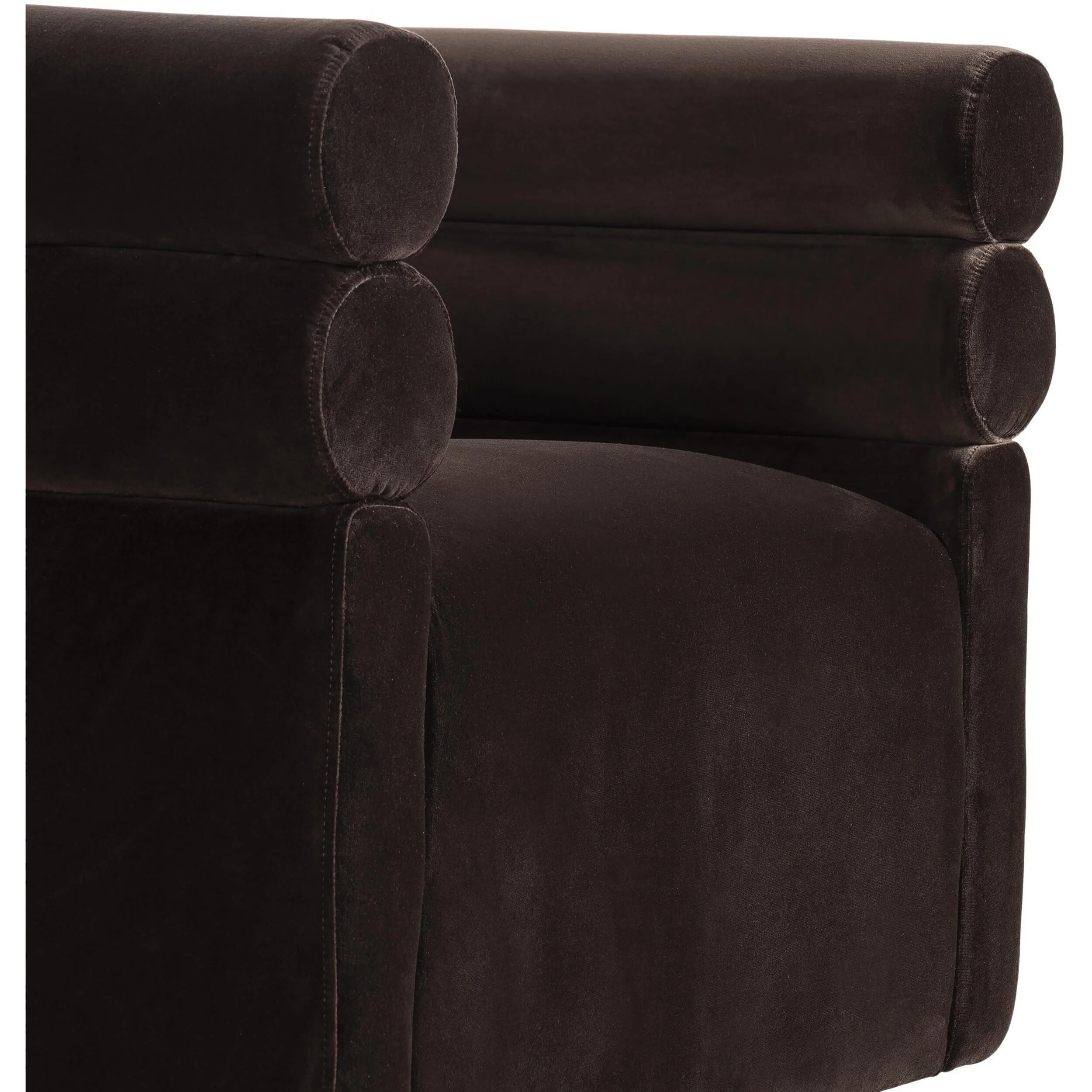 Evie Swivel Chair, Surrey Cocoa - Image 5