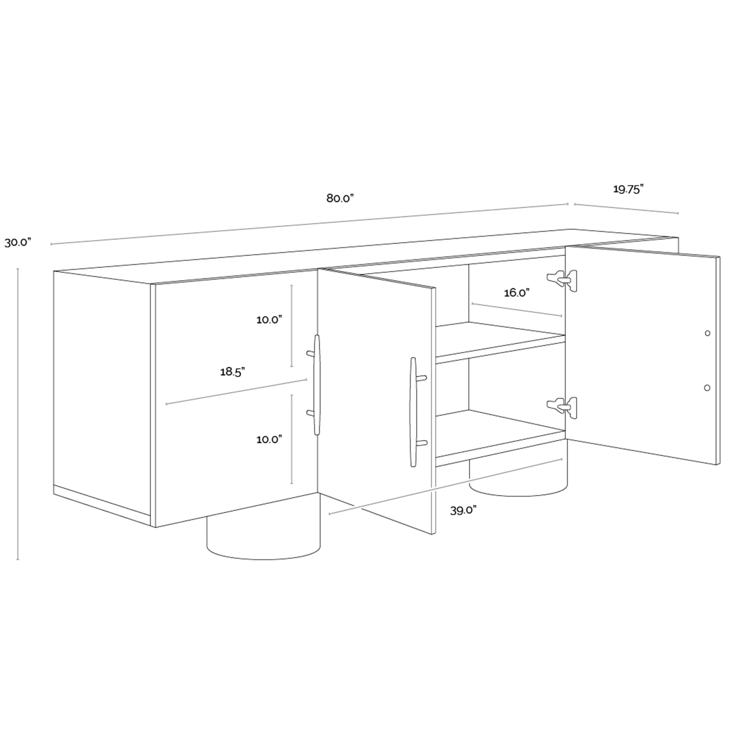 Kresteven Sideboard, Brown - Image 6