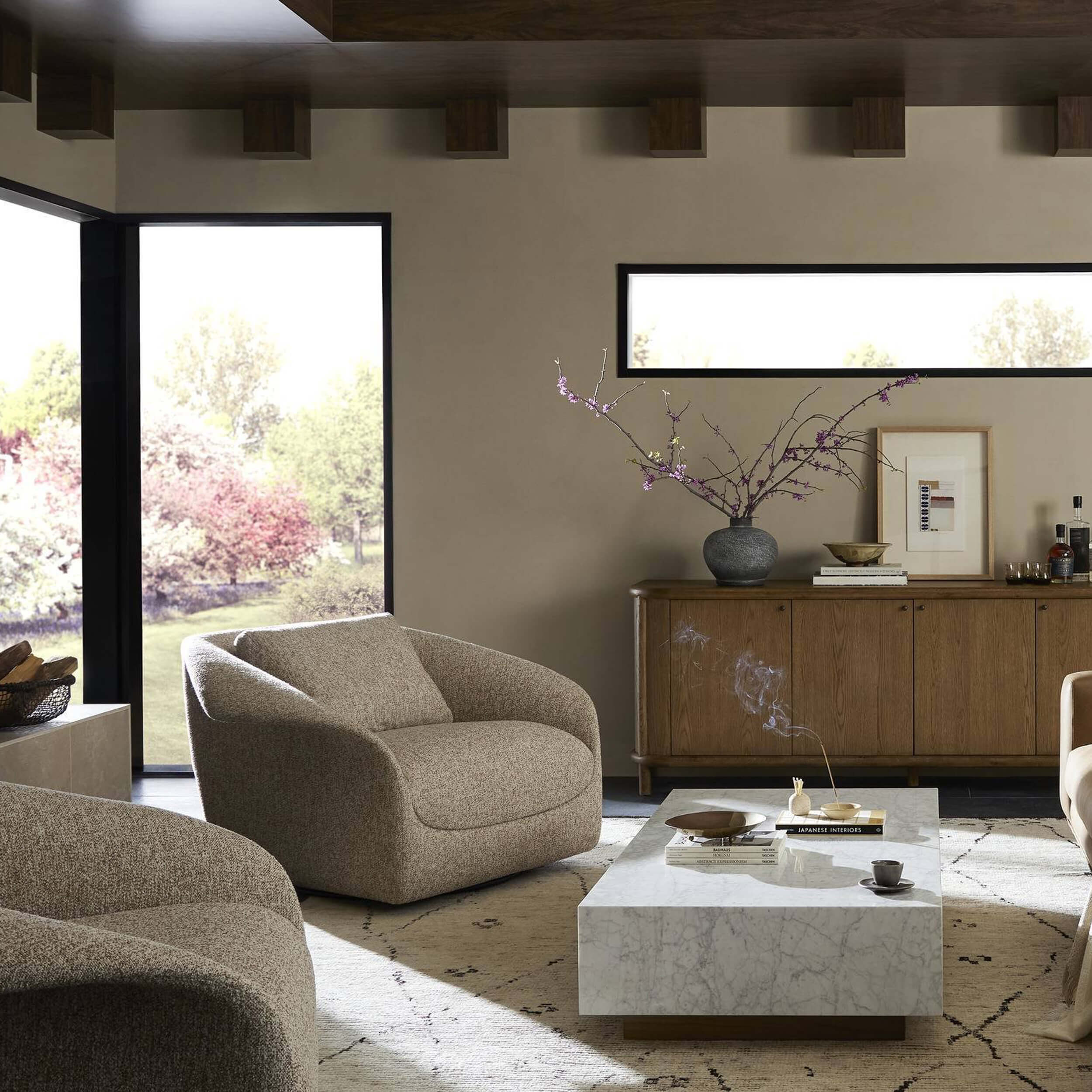 Ezra Swivel Chair, Yuma Dove by Four Hands - Image 7