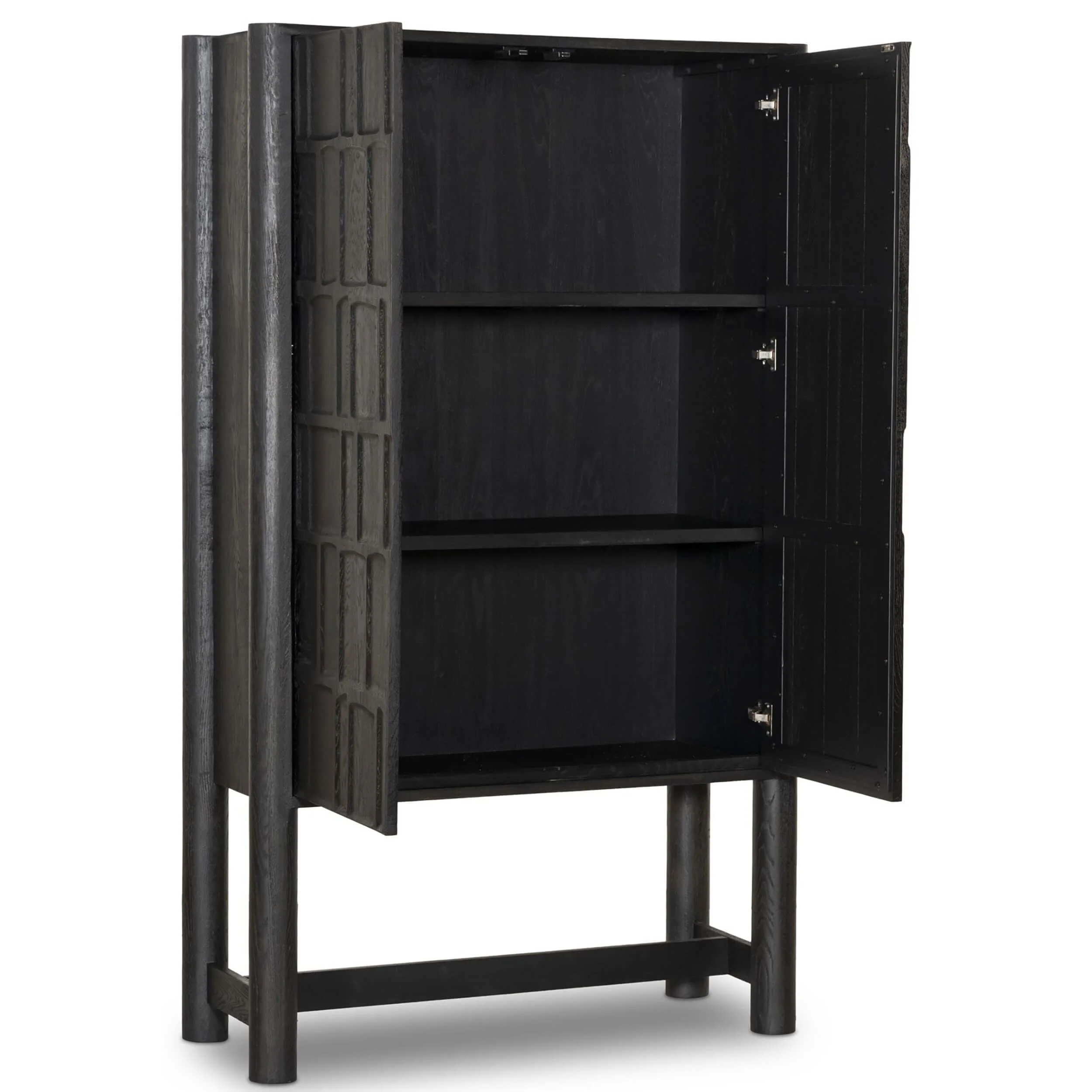 Ezri Cabinet, Black by Four Hands - Image 4
