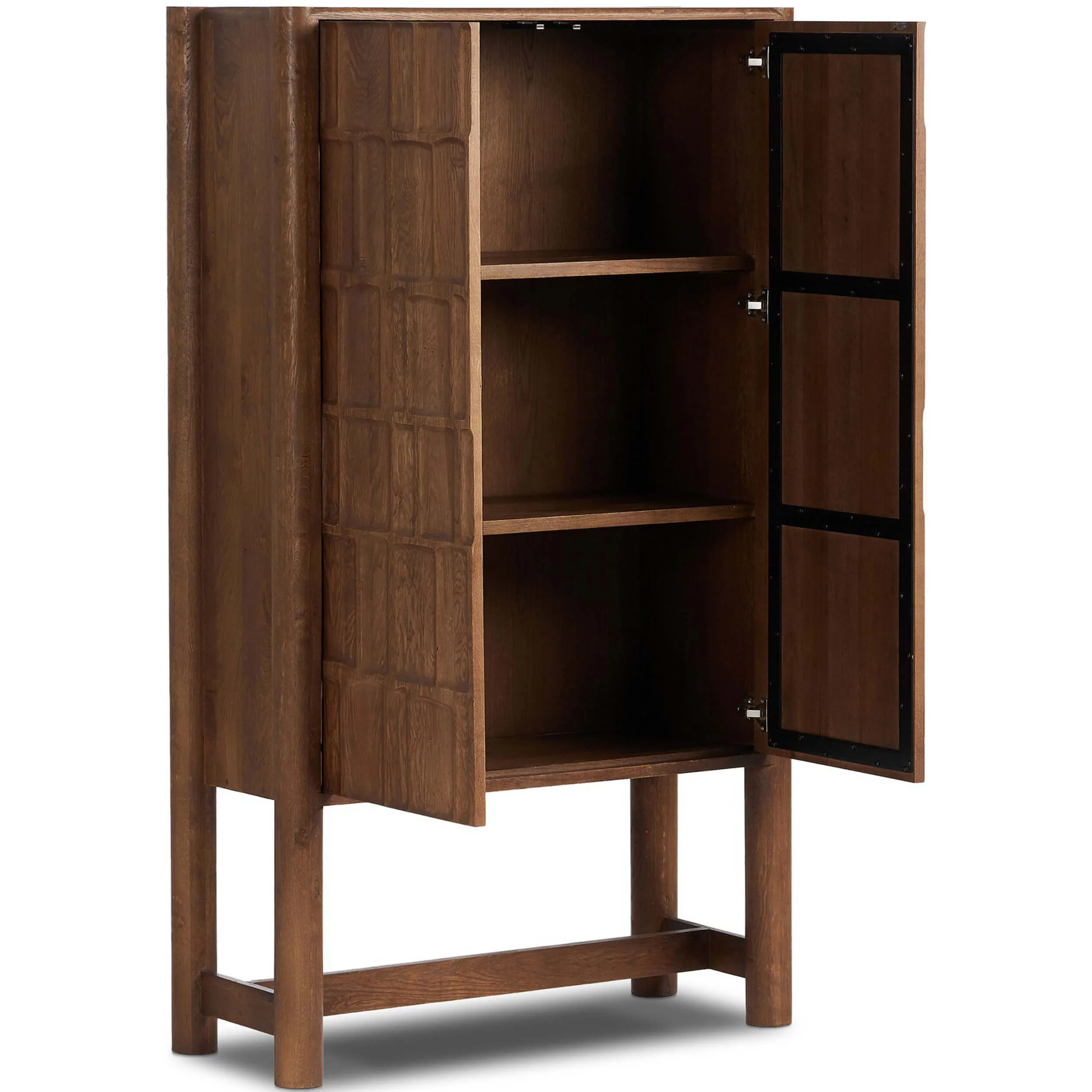 Ezri Cabinet, Cocoa Oak by Four Hands - Image 3