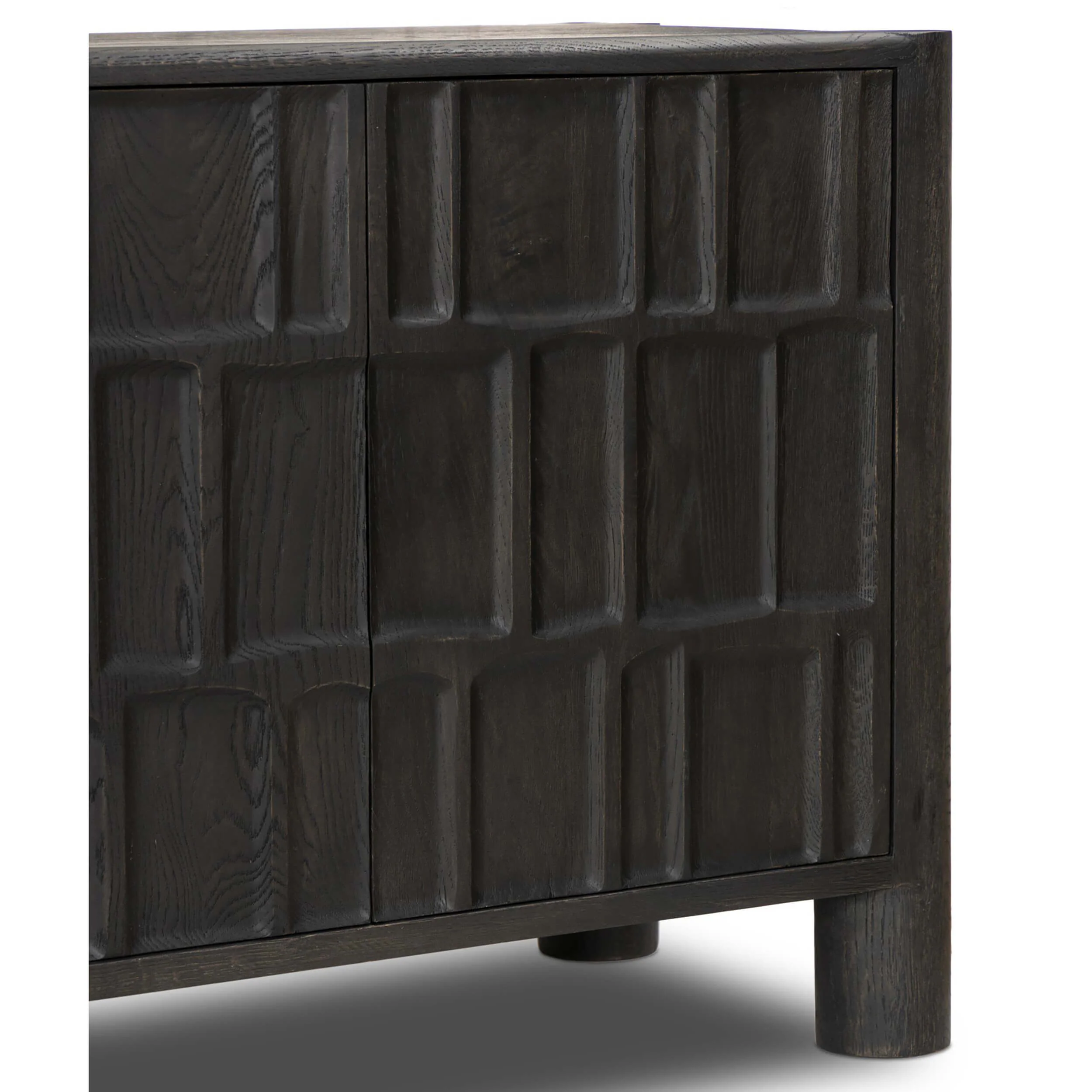 Ezri Media Console, Black by Four Hands - Image 5