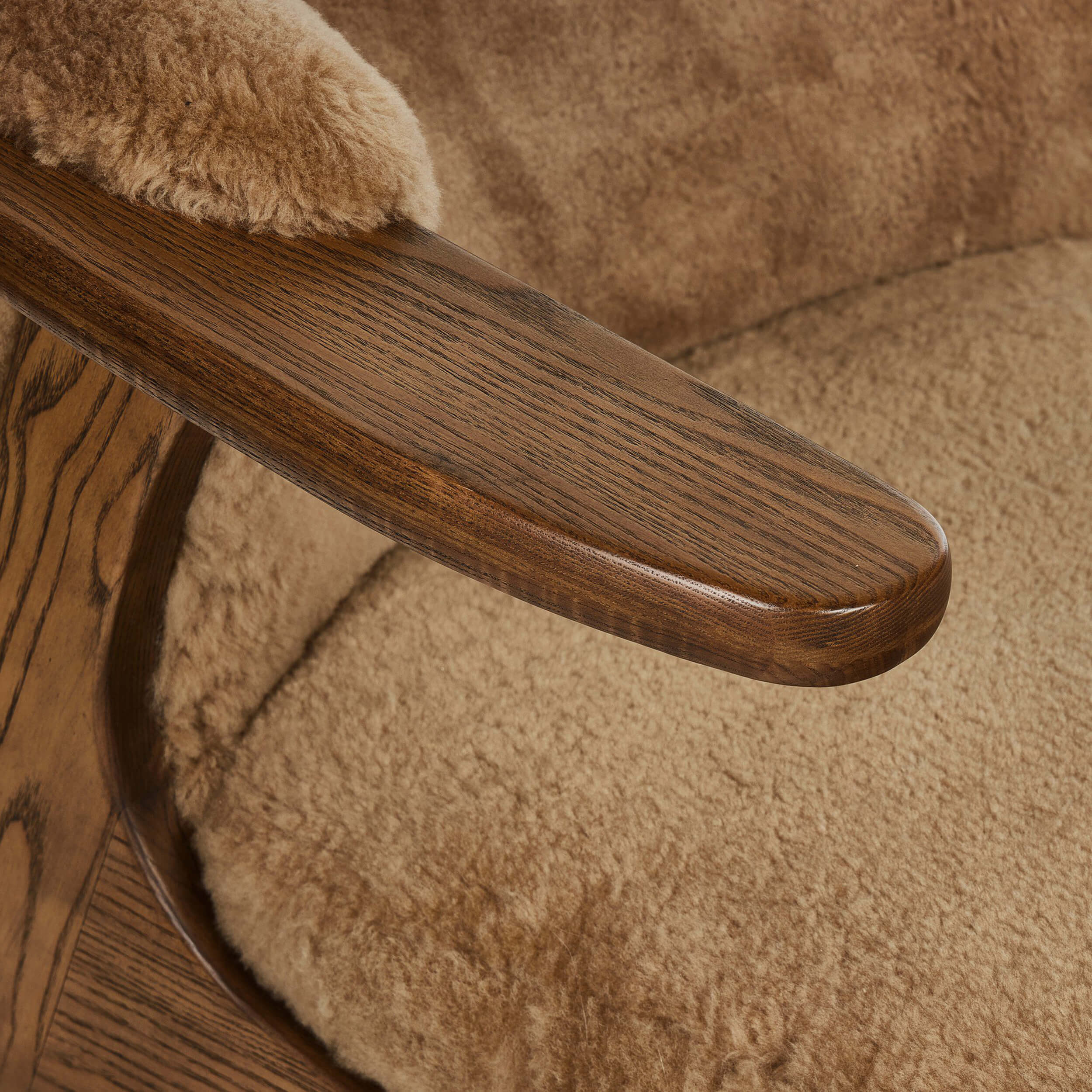 Fabian Chair, Desert Shearling by Four Hands - Image 5