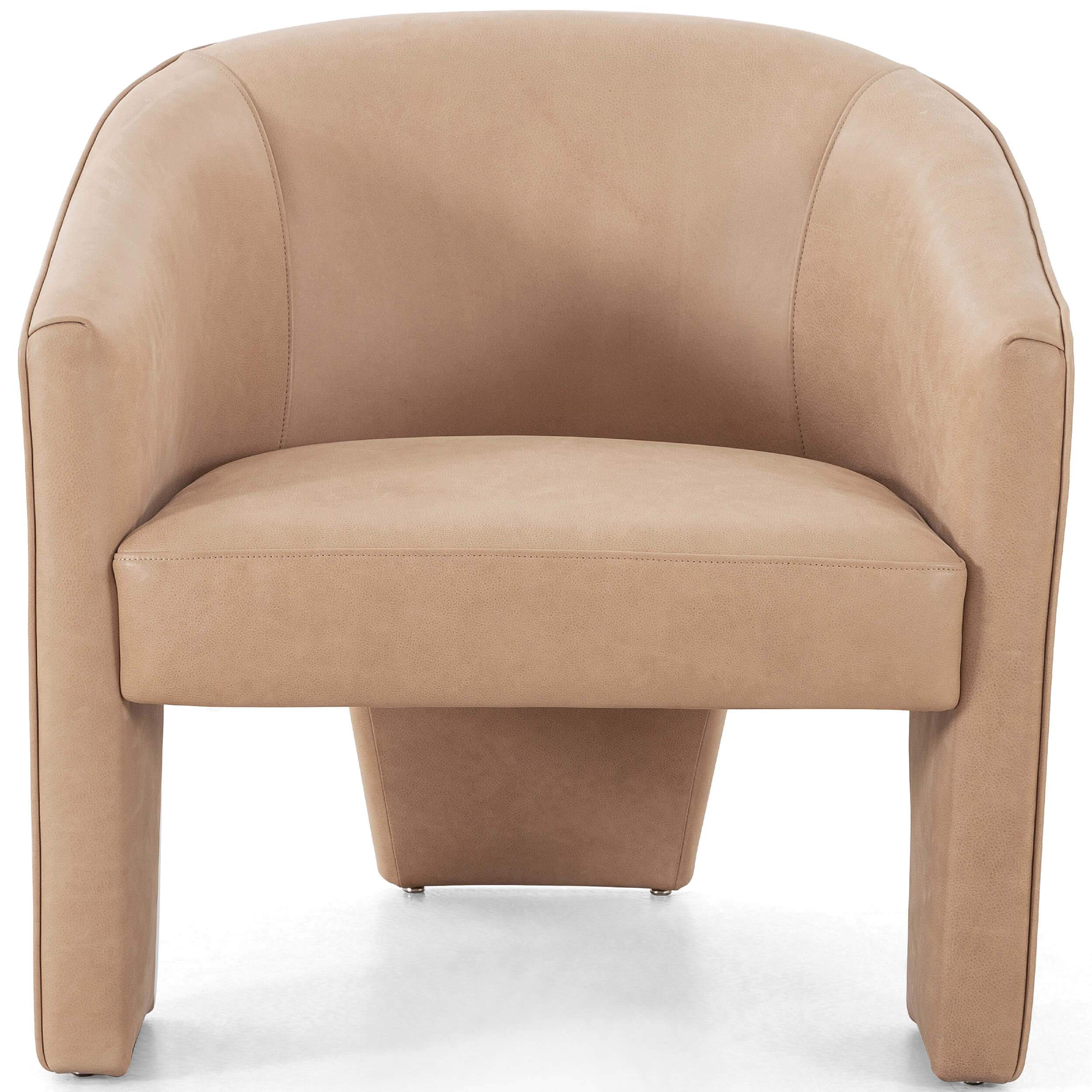 Fae Leather Chair, Palermo Nude by Four Hands - Image 3