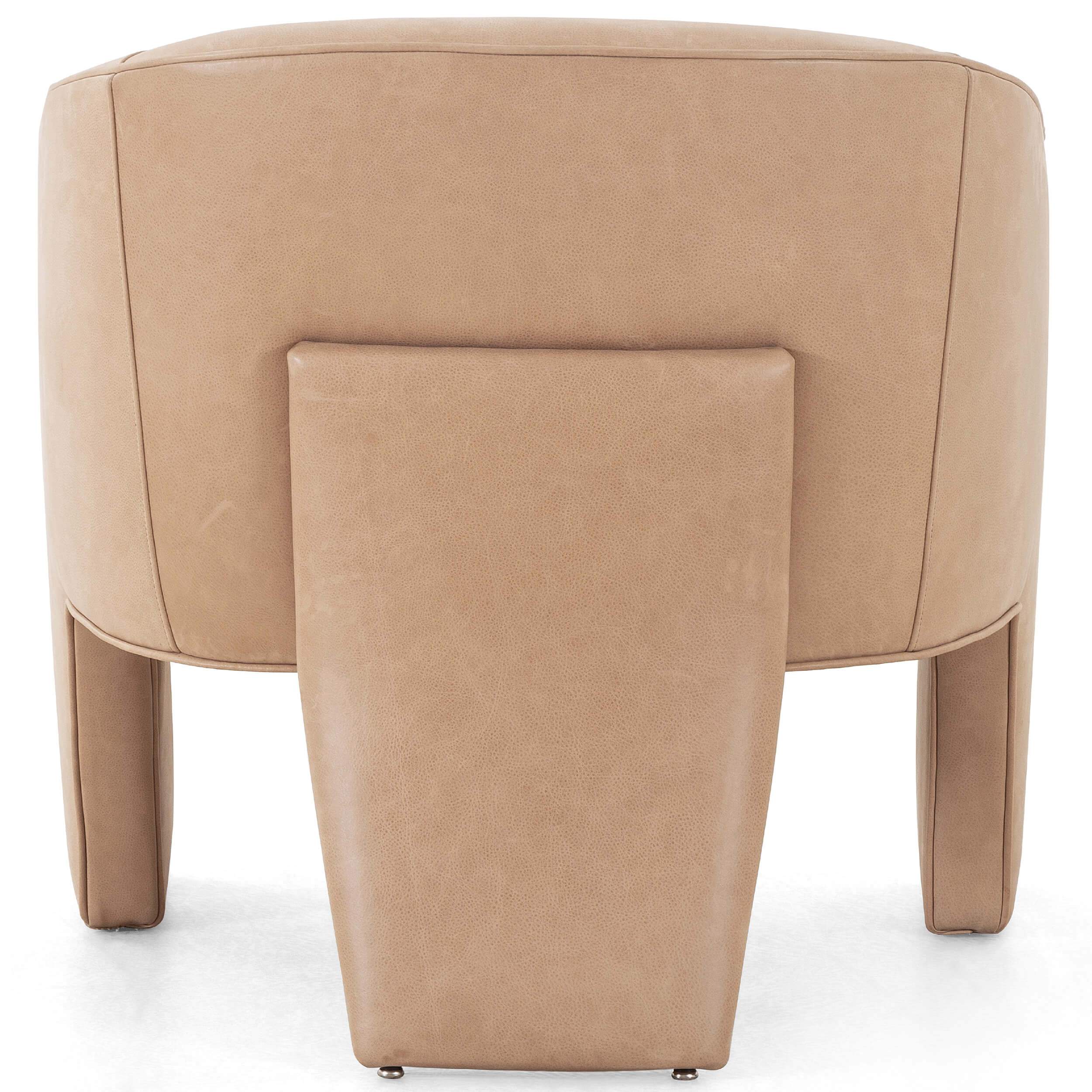 Fae Leather Chair, Palermo Nude by Four Hands - Image 4