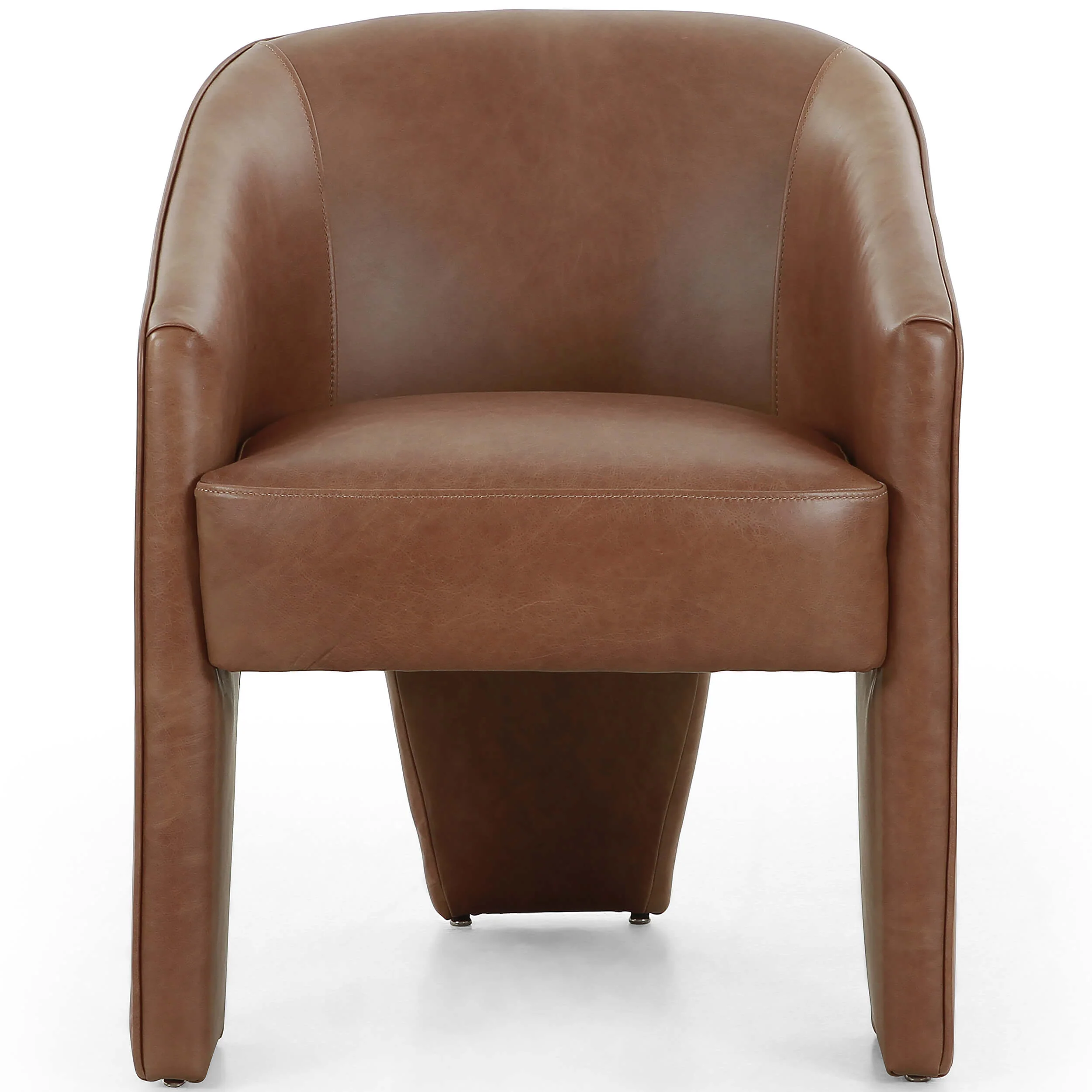 Fae Leather Dining Chair, Sonoma Chestnut, Set of 2 - Image 2