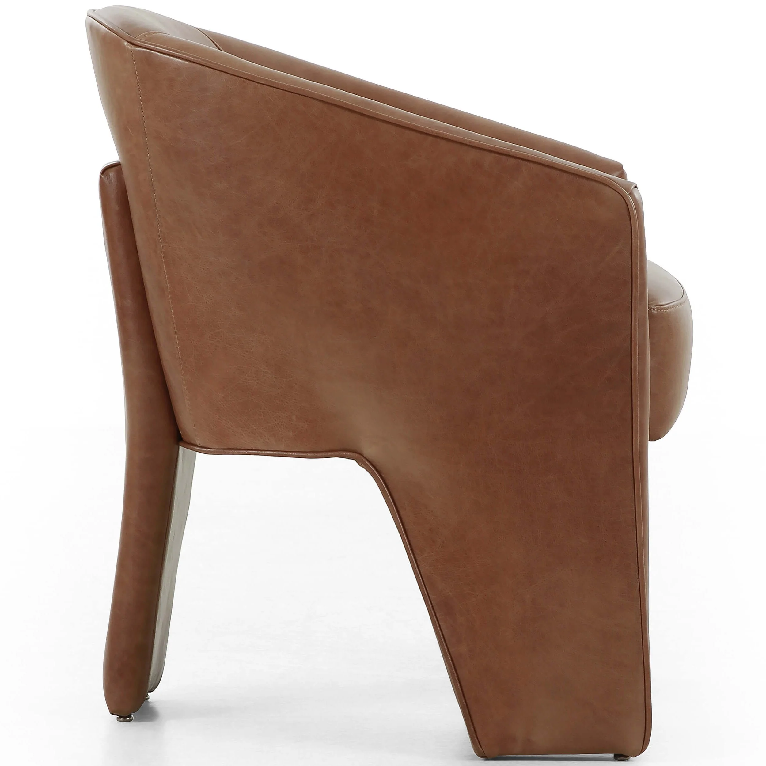 Fae Leather Dining Chair, Sonoma Chestnut, Set of 2 - Image 3