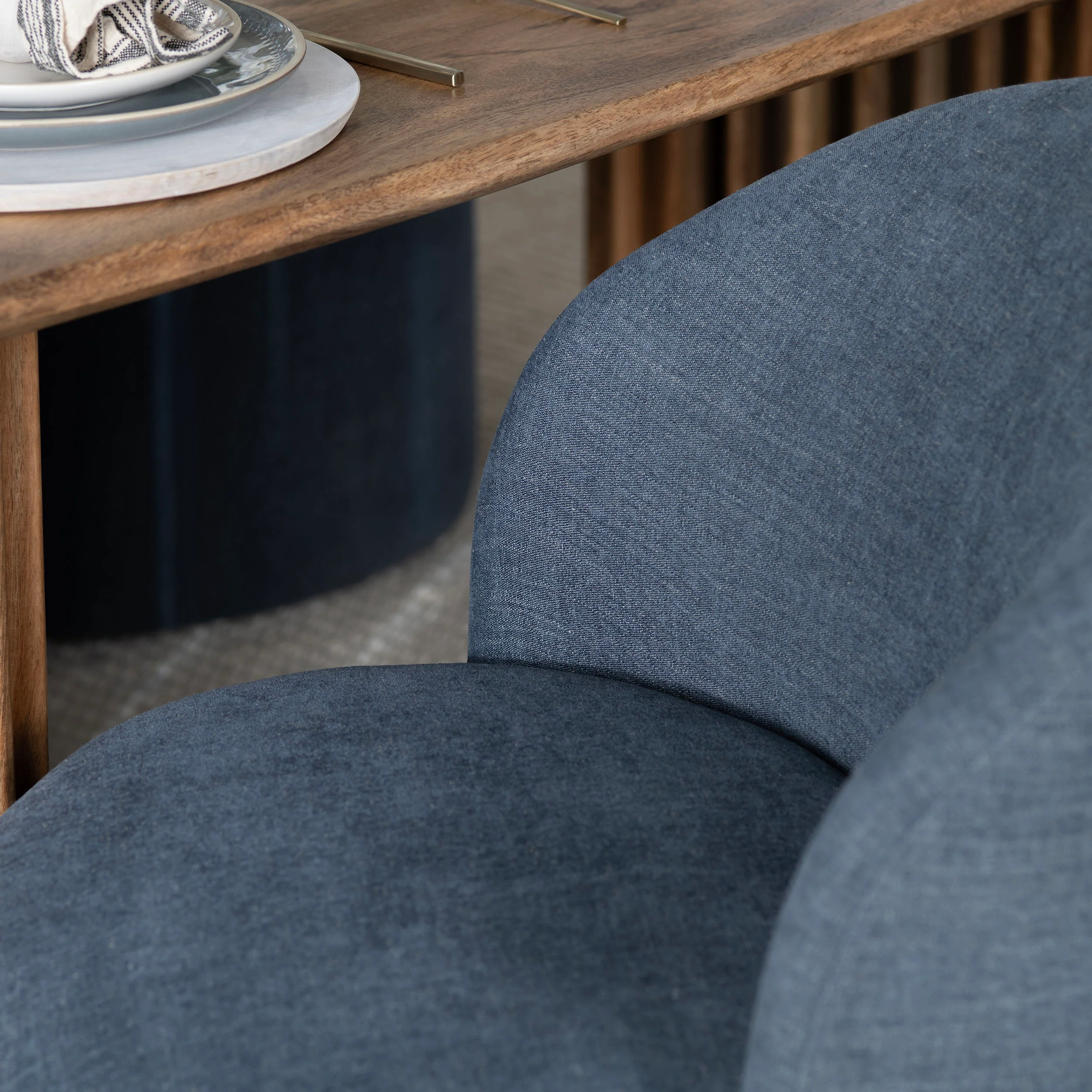 Fairfax Gliding Dining Chair, Cobalt, Set of 2 - Image 4