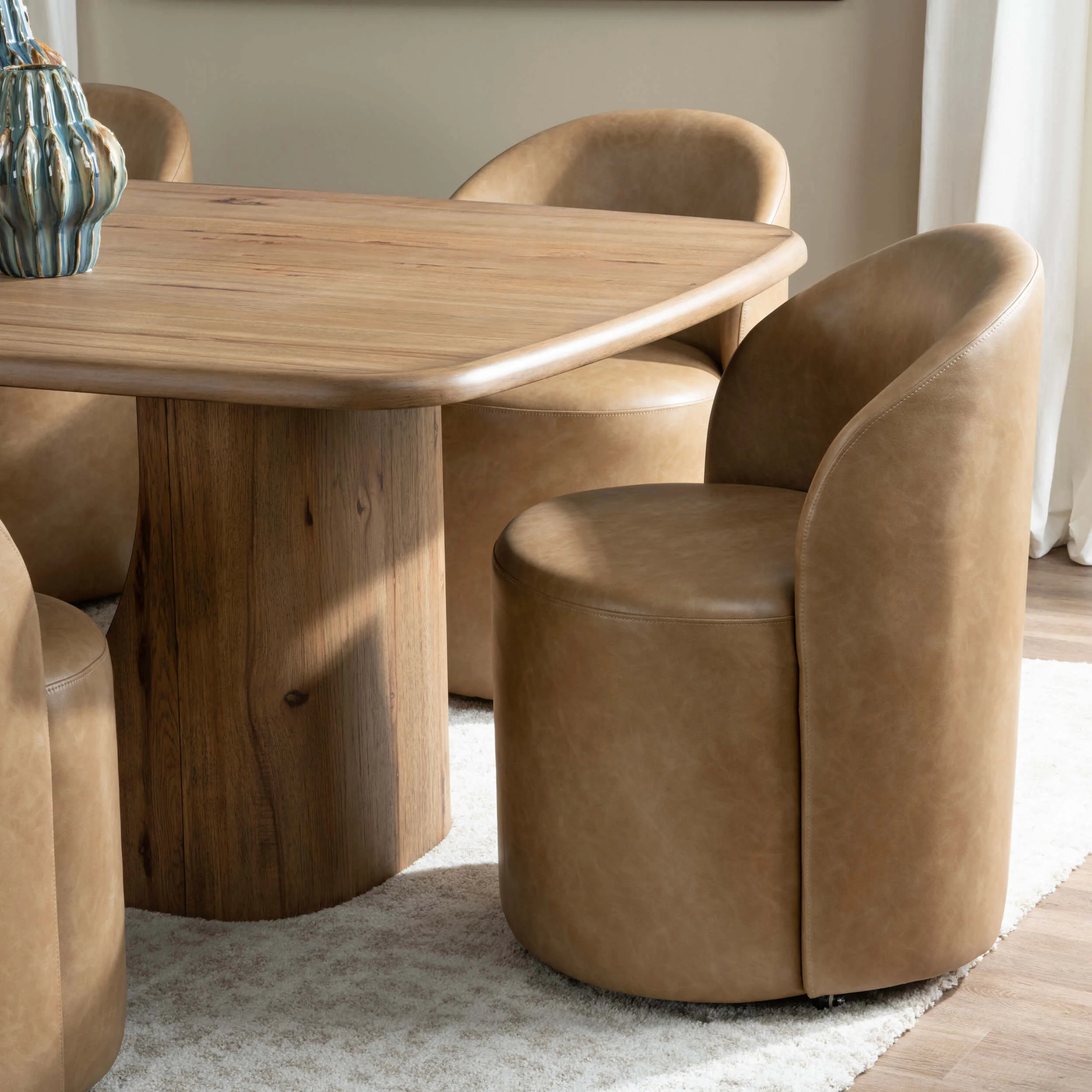 Fairfax Dining Chair, Light Brown, Set of 2 - Image 4