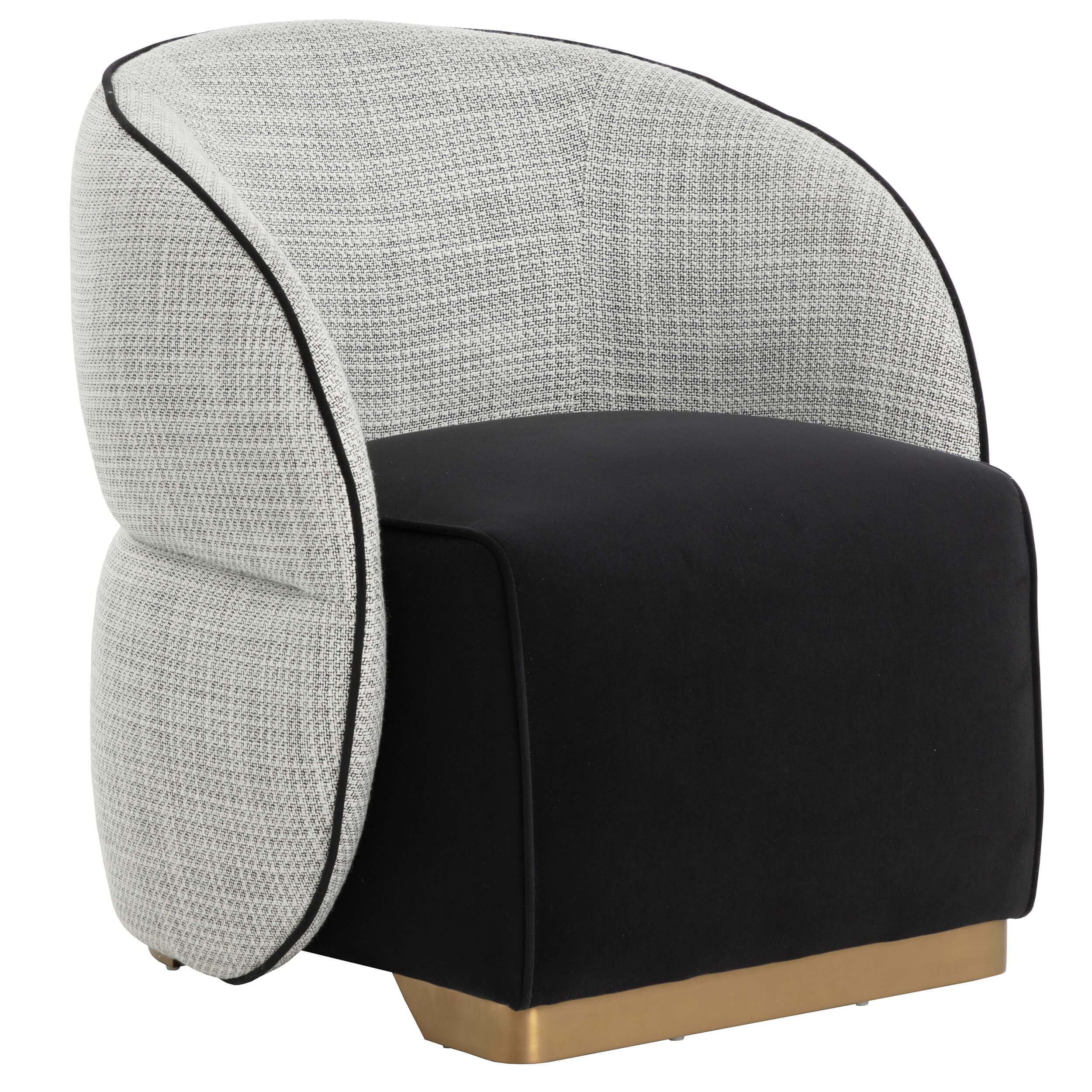 Fatina Chair, Abbington Black/Vera White Pepper