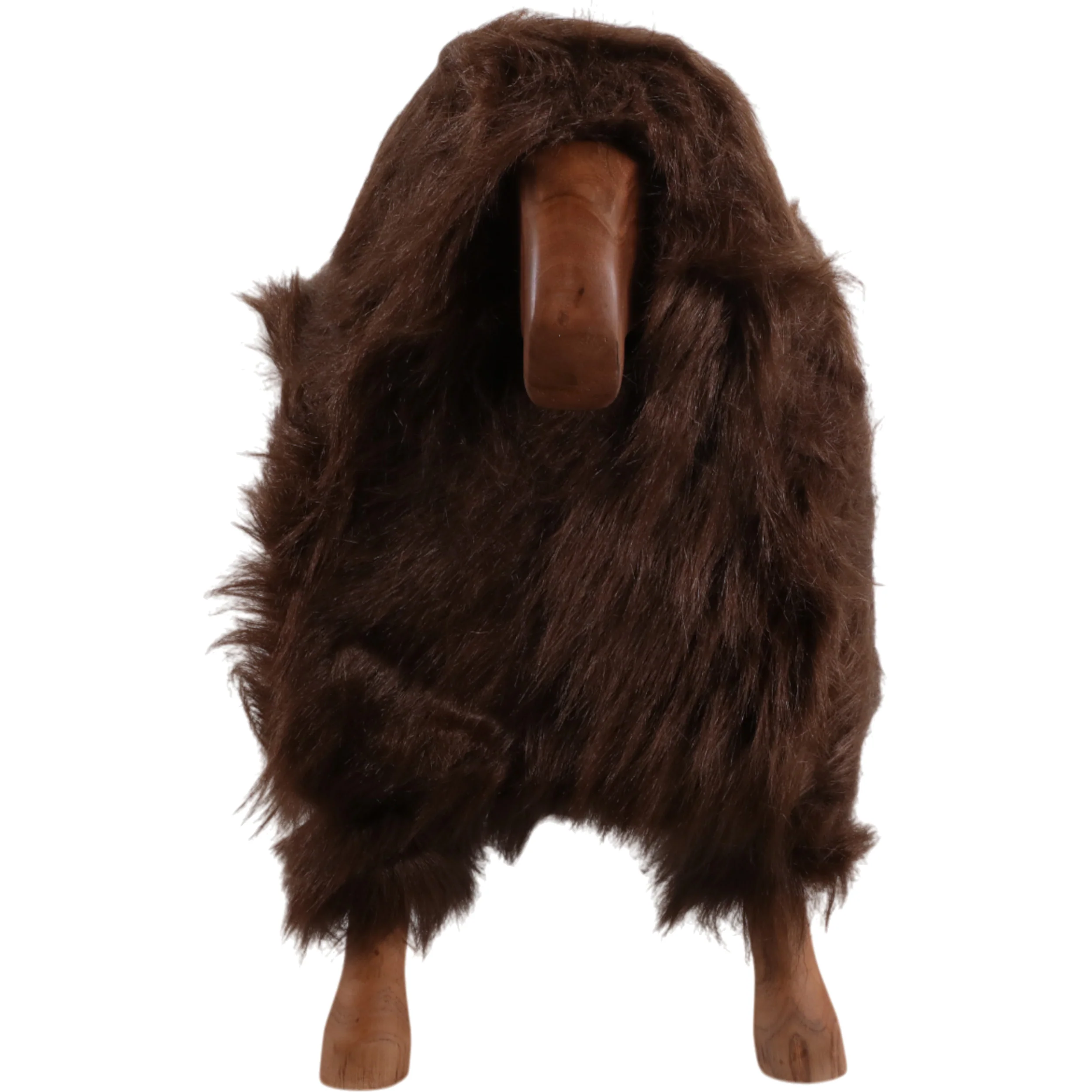 Faux Fur Sheep, Brown - Image 2