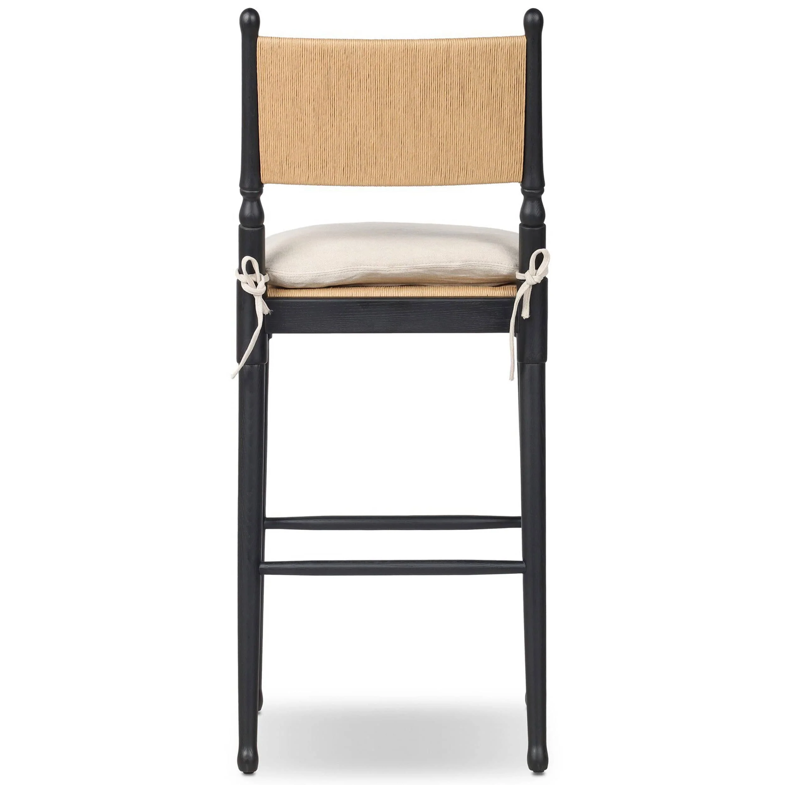 Fayth Bar & Counter Stool, Broadway Dune/Stained Black Amber Lewis x Four Hands - Image 4