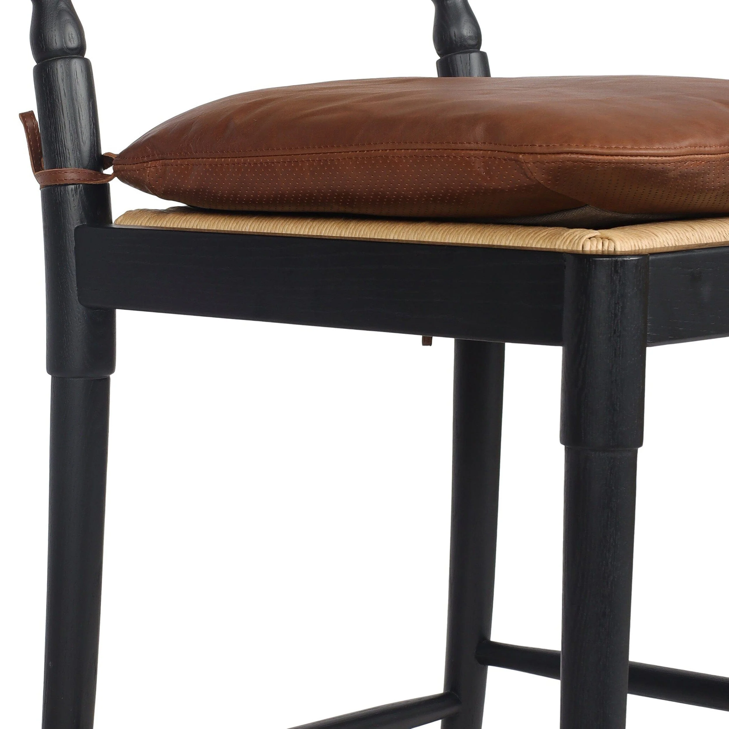 Fayth Bar & Counter Stool, Dulane Mahogany/Stained Black Amber Lewis x Four Hands - Image 10