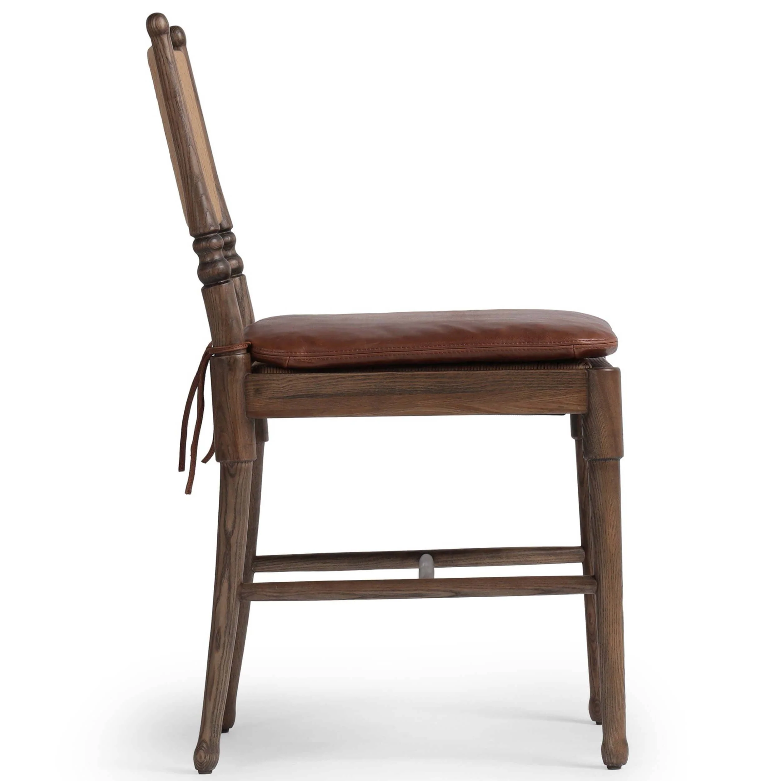 Fayth Dining Chair, Dulane Mahogany/Antique Walnut, Set of 2 by Amber Lewis x Four Hands - Image 3