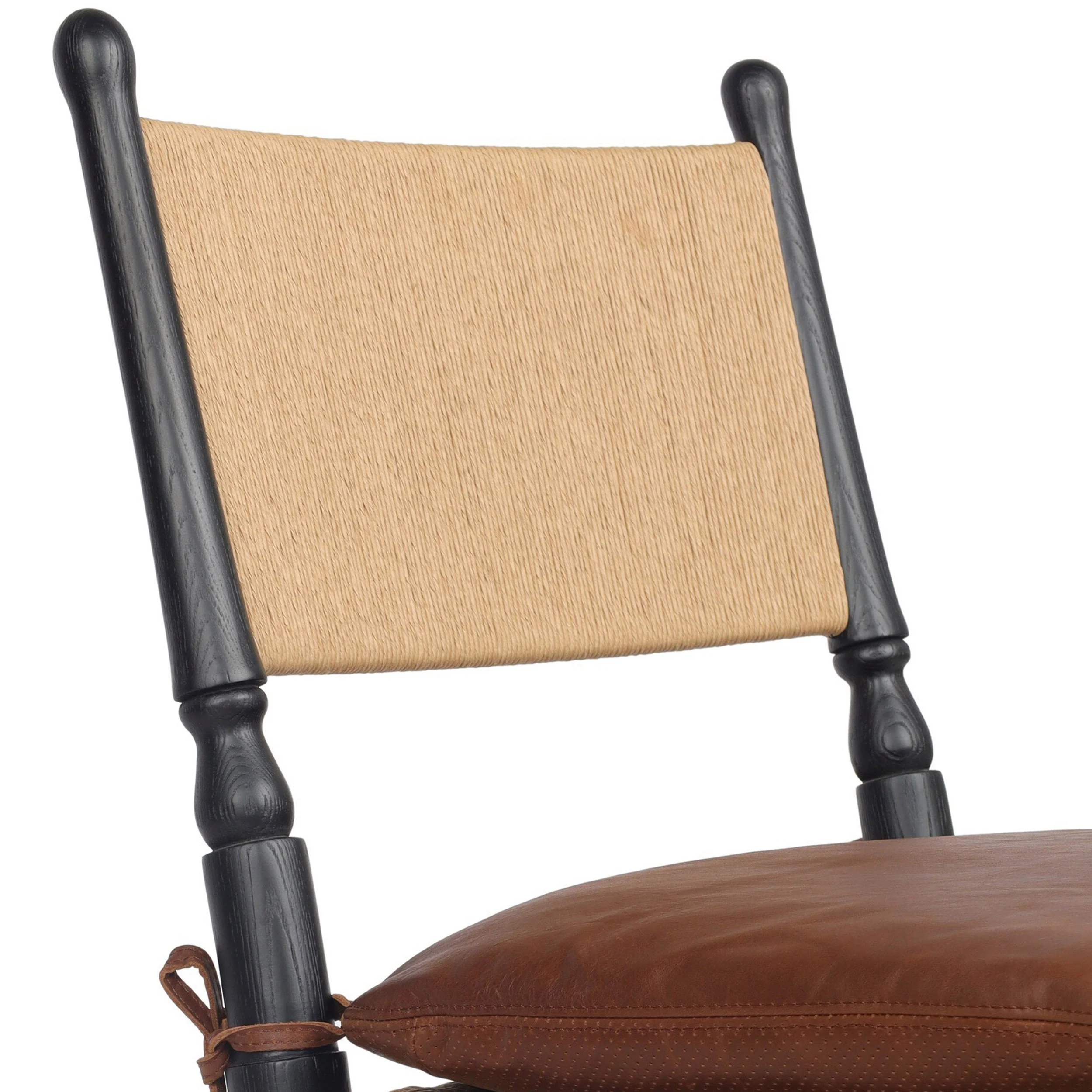 Fayth Dining Chair, Dulane Mahogany/Stained Black, Set of 2 by Four Hands - Image 5