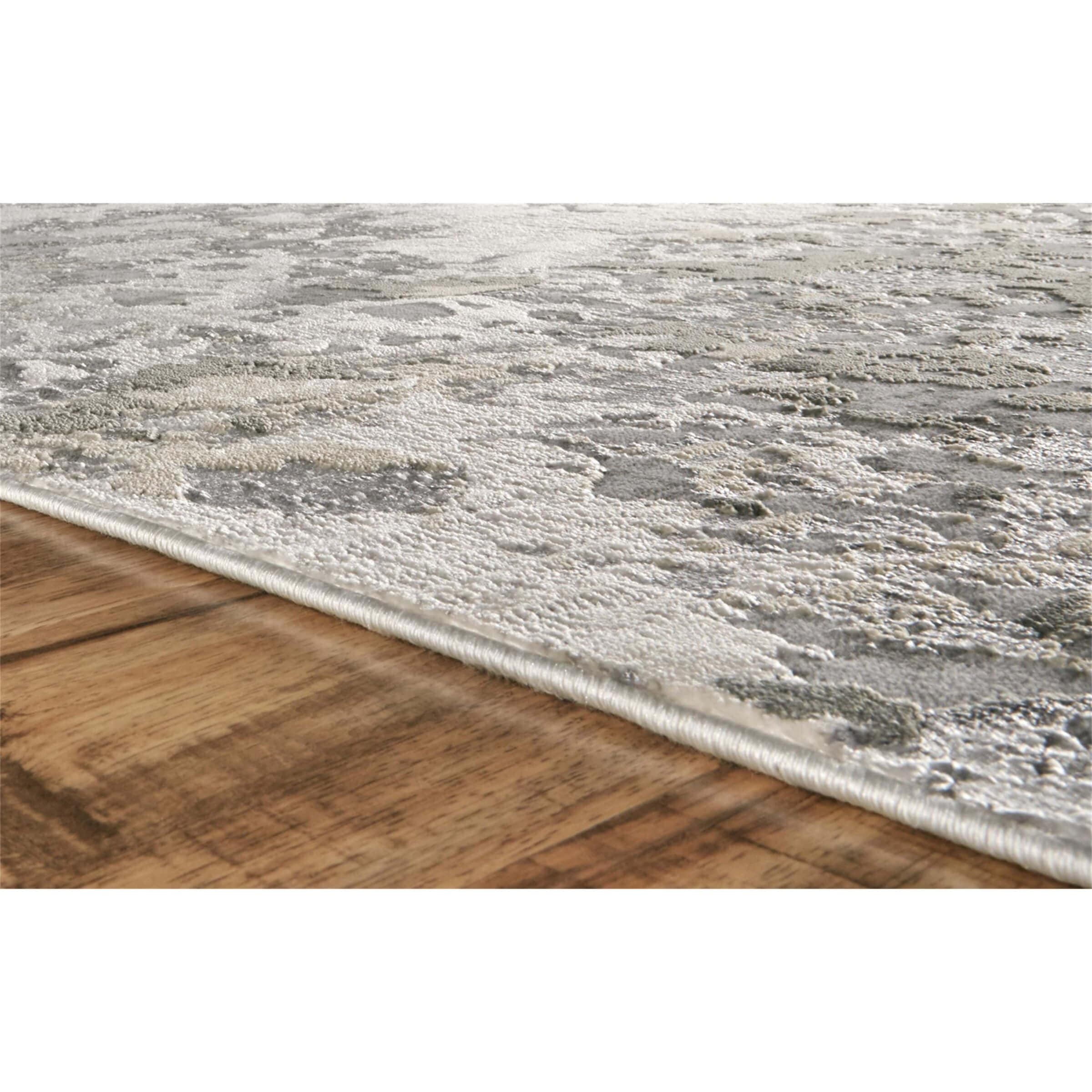 Feizy Rug Micah 3336F Silver/Gray - Image 4