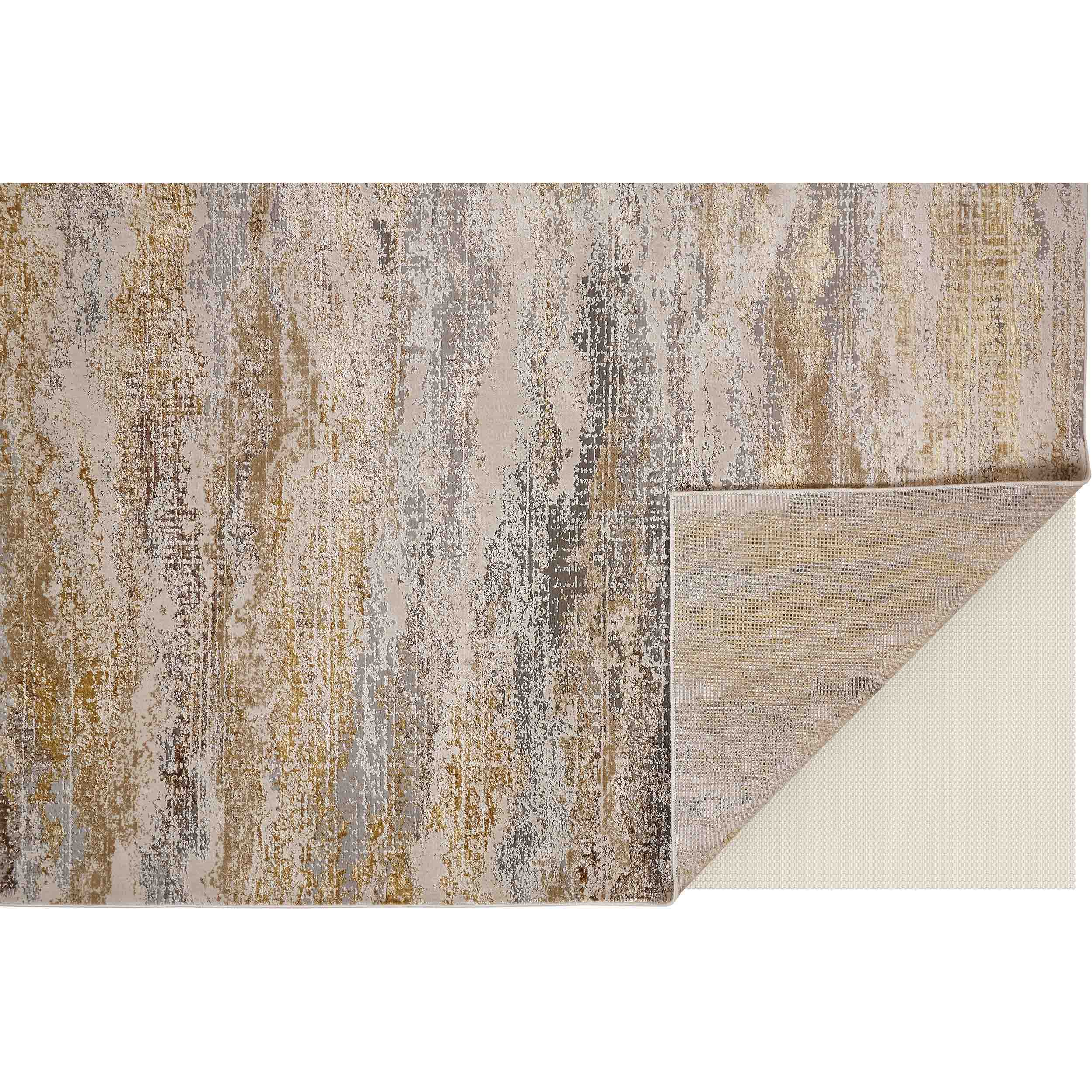 Feizy Rug Aura 3735F, Gold/Gray - Image 3