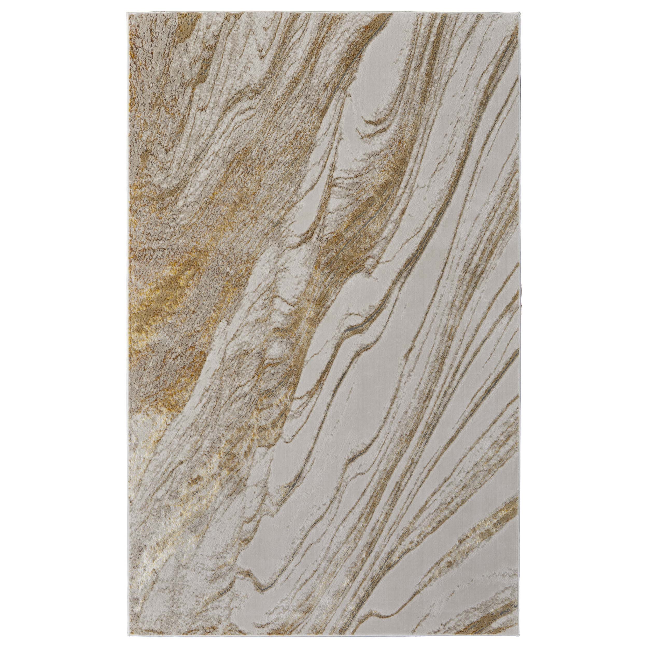 Feizy Rug Aura 39LLF, Ivory/Gold