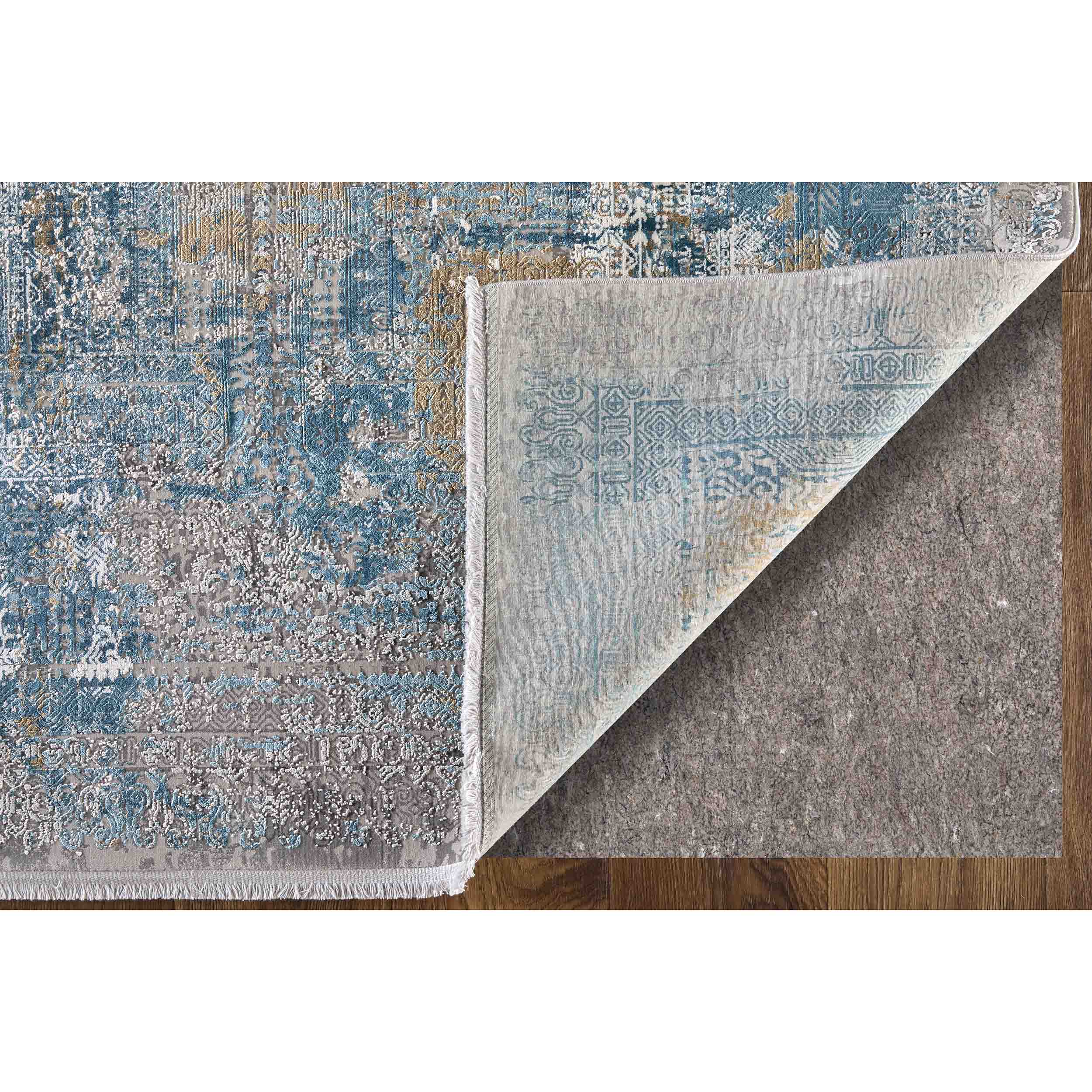 Feizy Rug Cadiz 3890F, Blue/Gray - Image 4