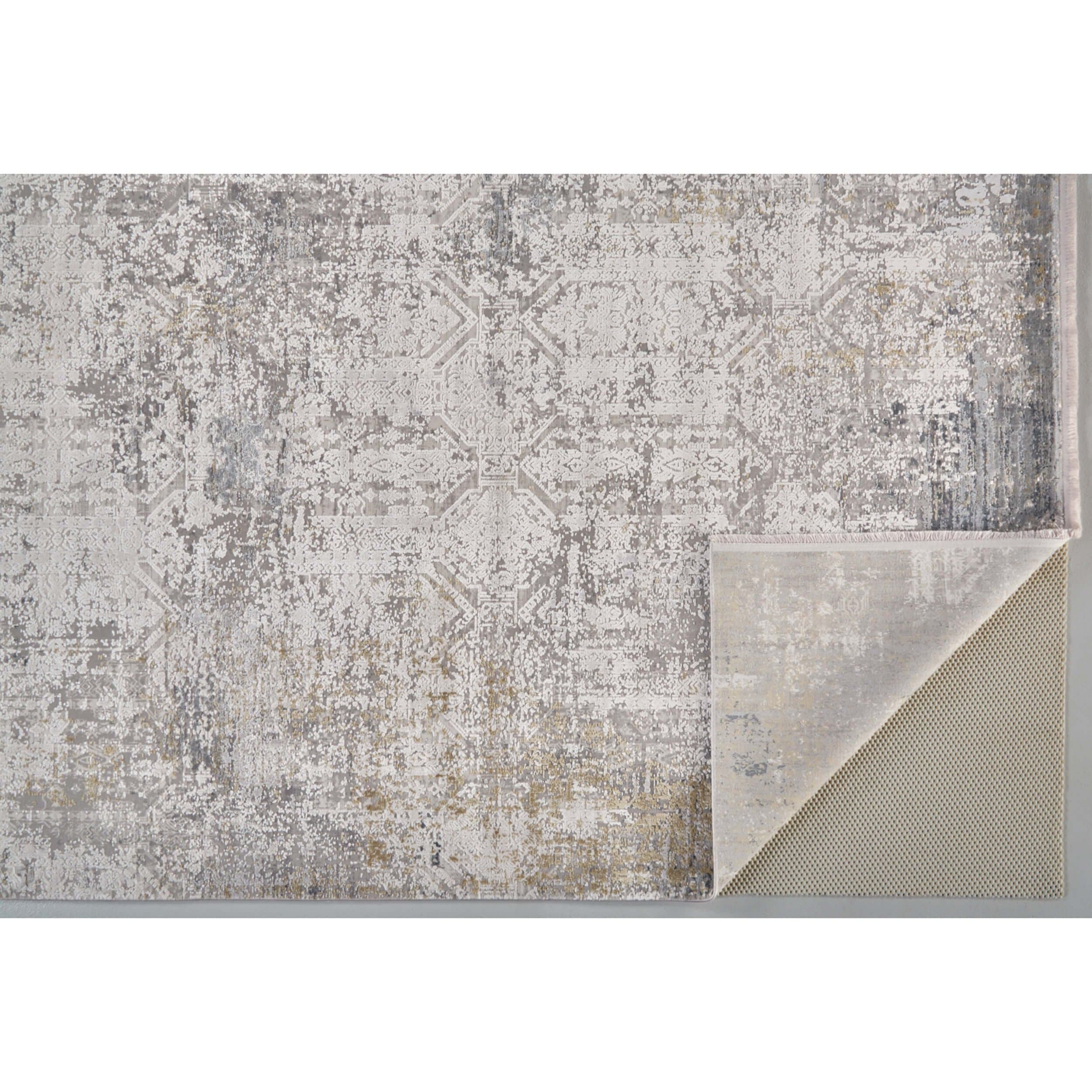 Feizy Rug Cadiz 3892F, Light Gray/Ivory - Image 9