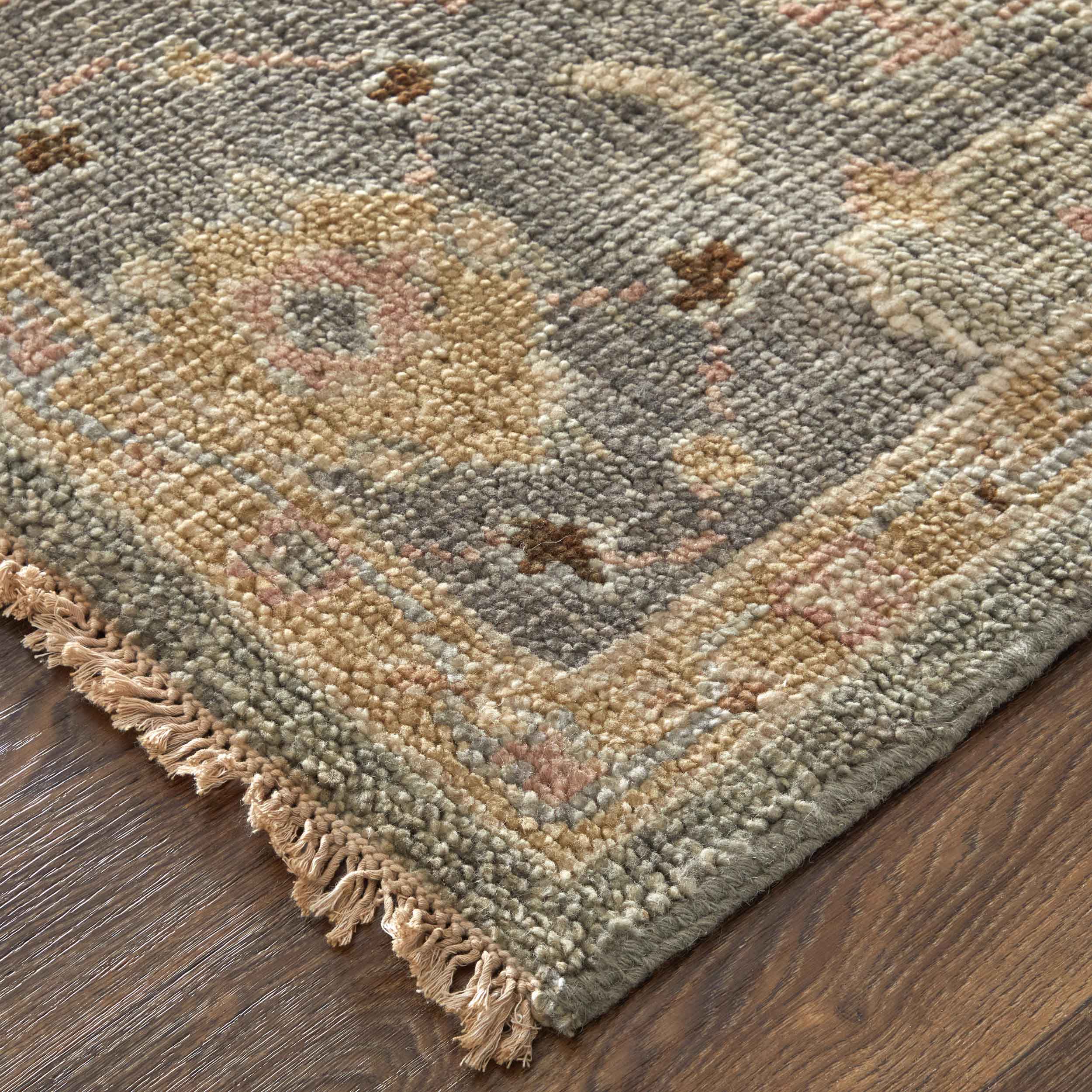 Feizy Rug Carrington 6504F, Gray/Pink - Image 2