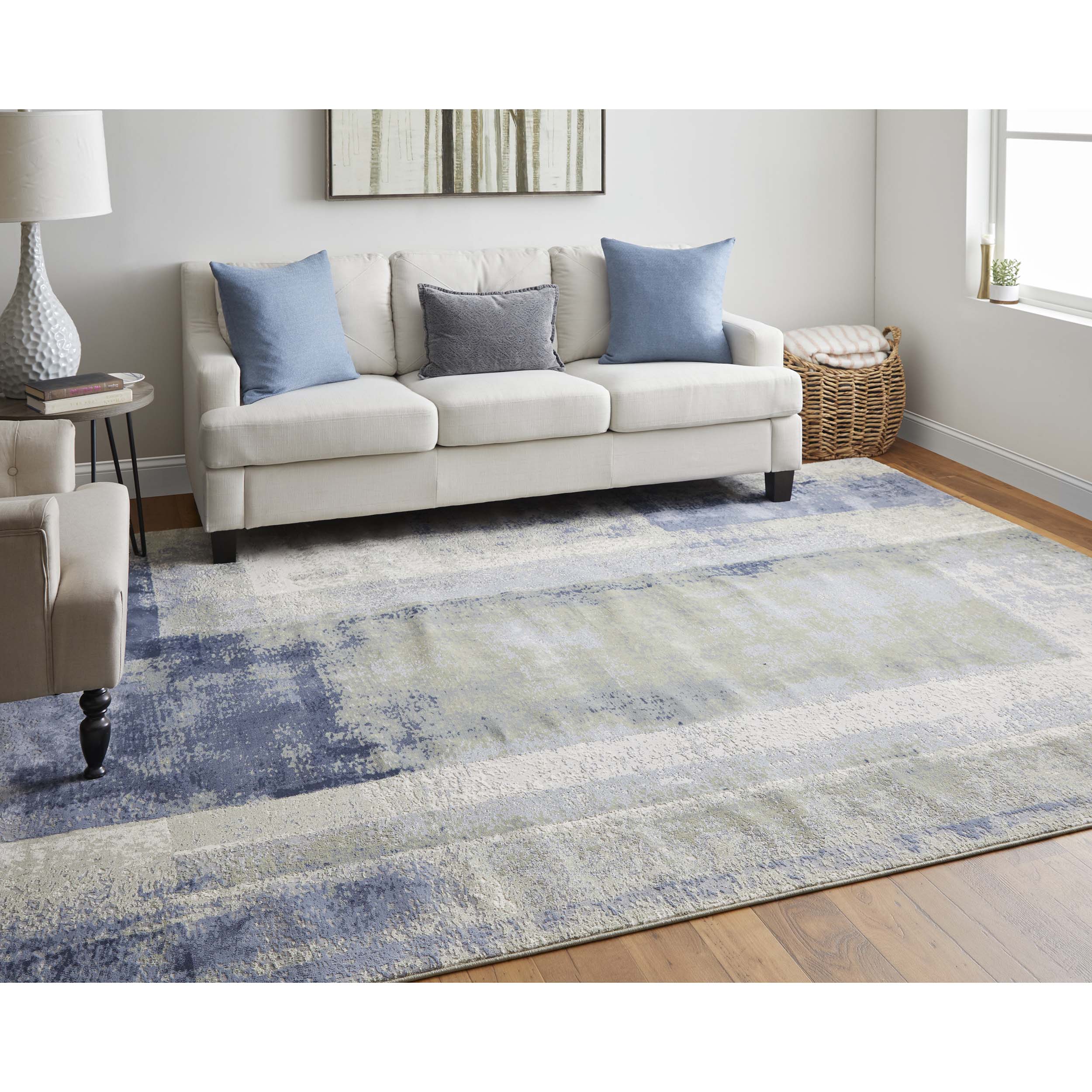 Feizy Rug Clio 39K3F, Blue/Green - Image 4