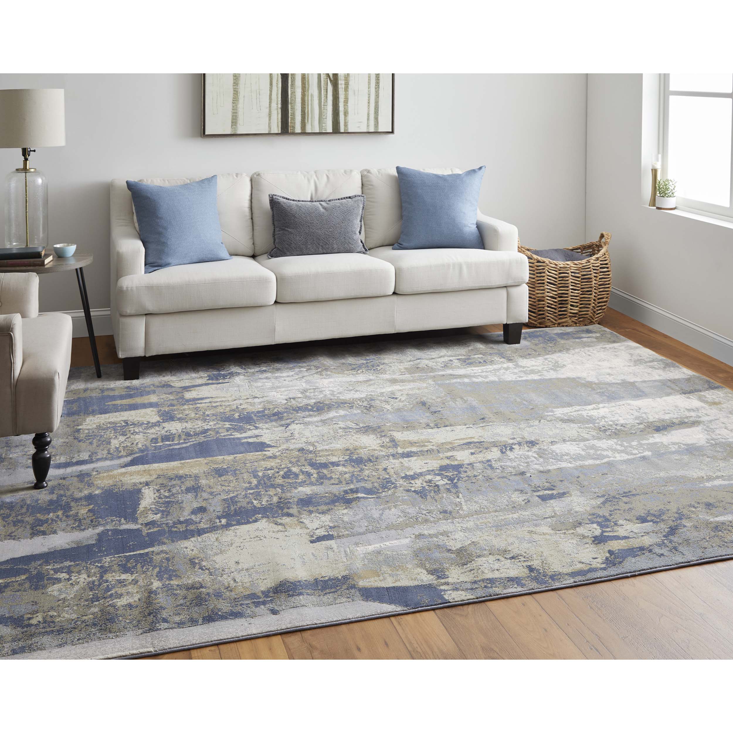 Feizy Rug Clio 39K6F, Blue/Gray - Image 4