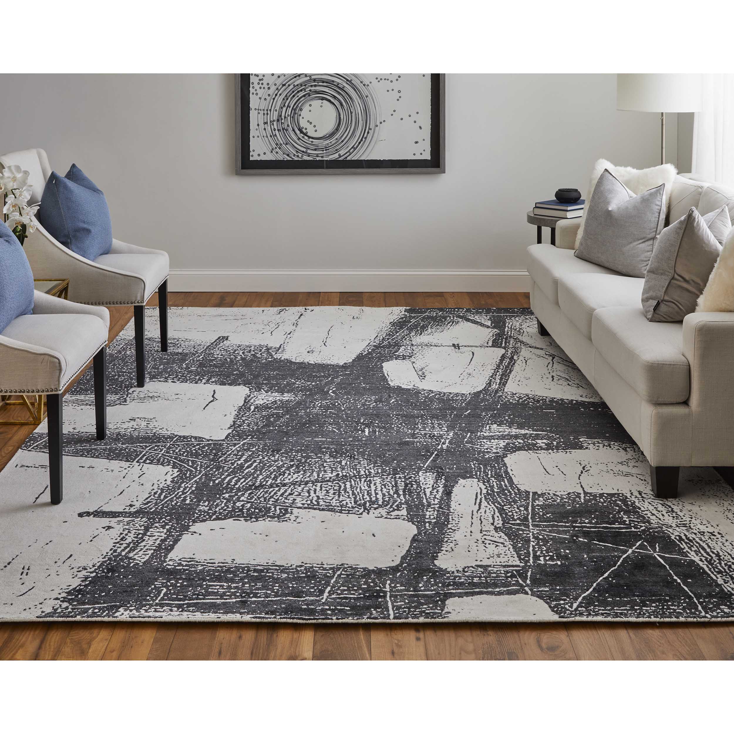 Feizy Rug Coda 8927F, Black/White - Image 5
