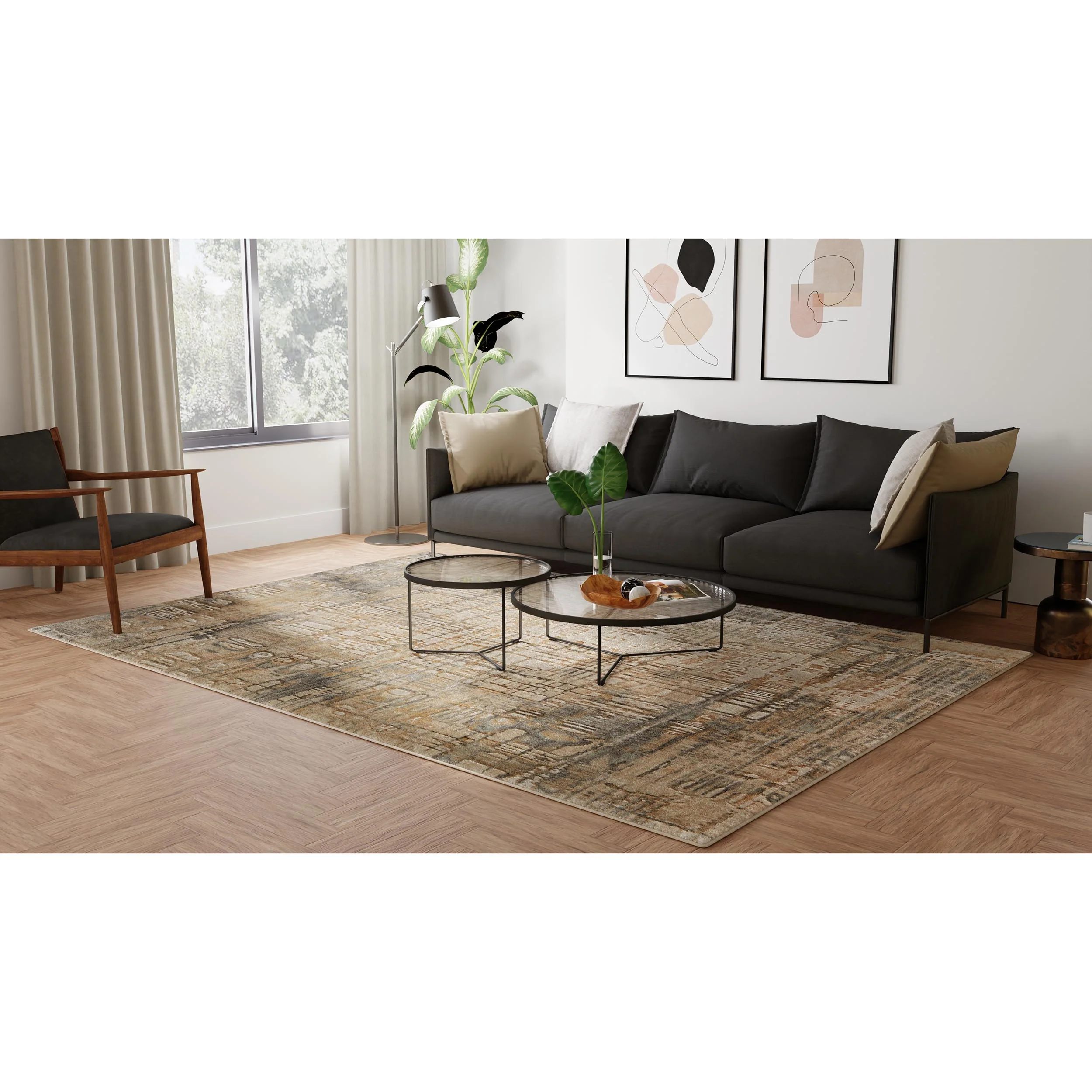 Feizy Rug Jaxson 39PZF, Beige/Multi - Image 5