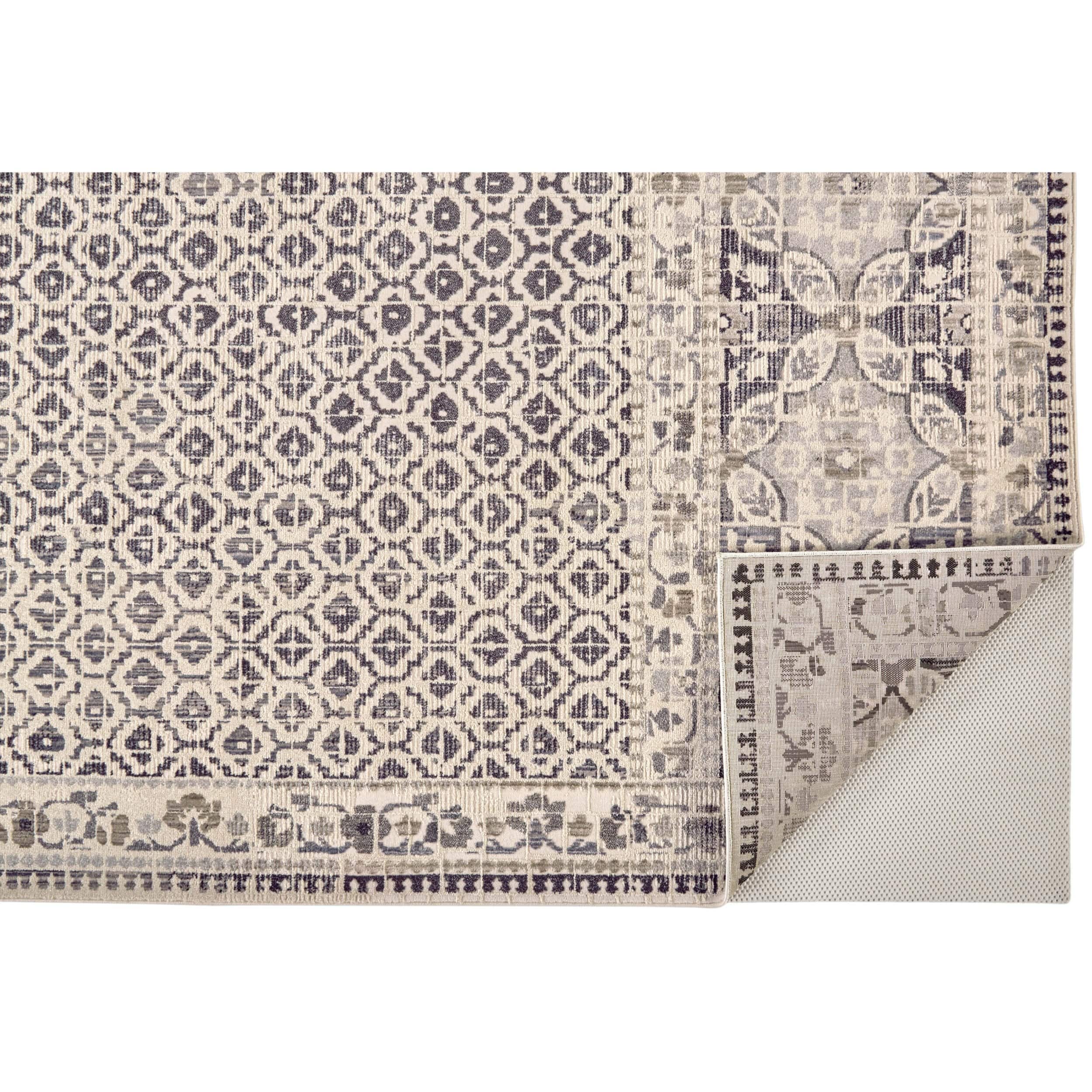 Feizy Rug Kano 3874F, Gray/Ivory - Image 9