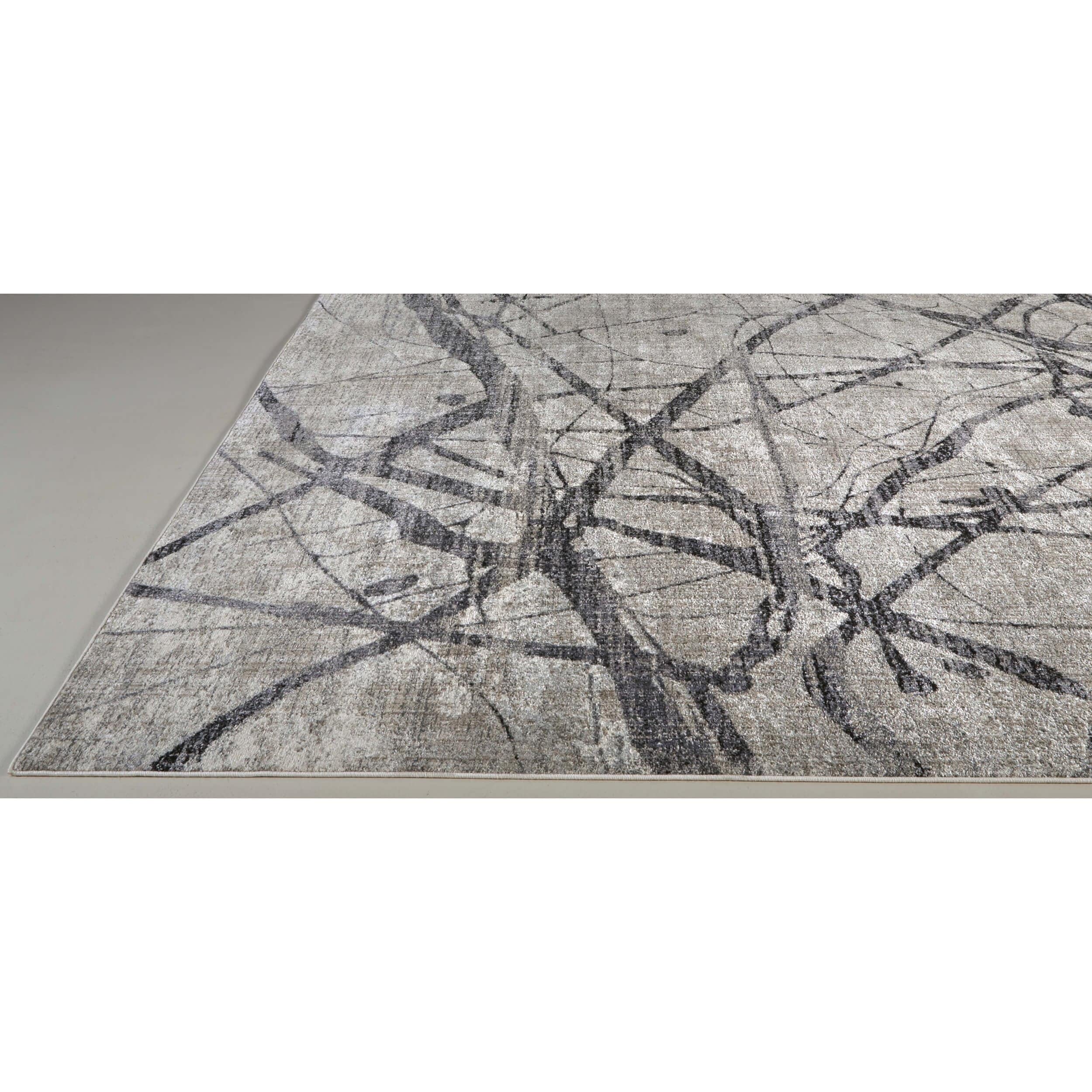 Feizy Rug Kano 3877F, Charcoal/Gray - Image 6