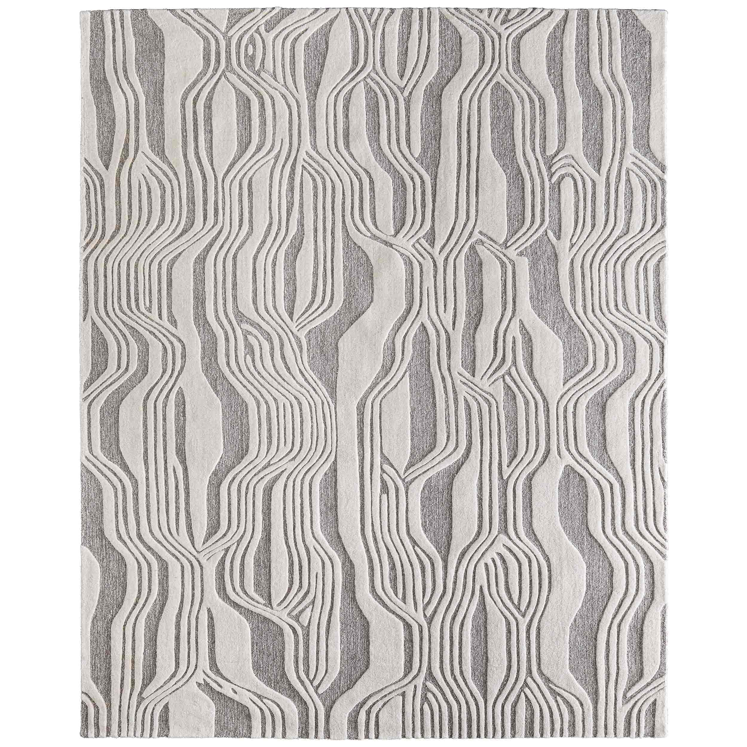 Feizy Rug Kimball 8A34F, Ivory/Gray